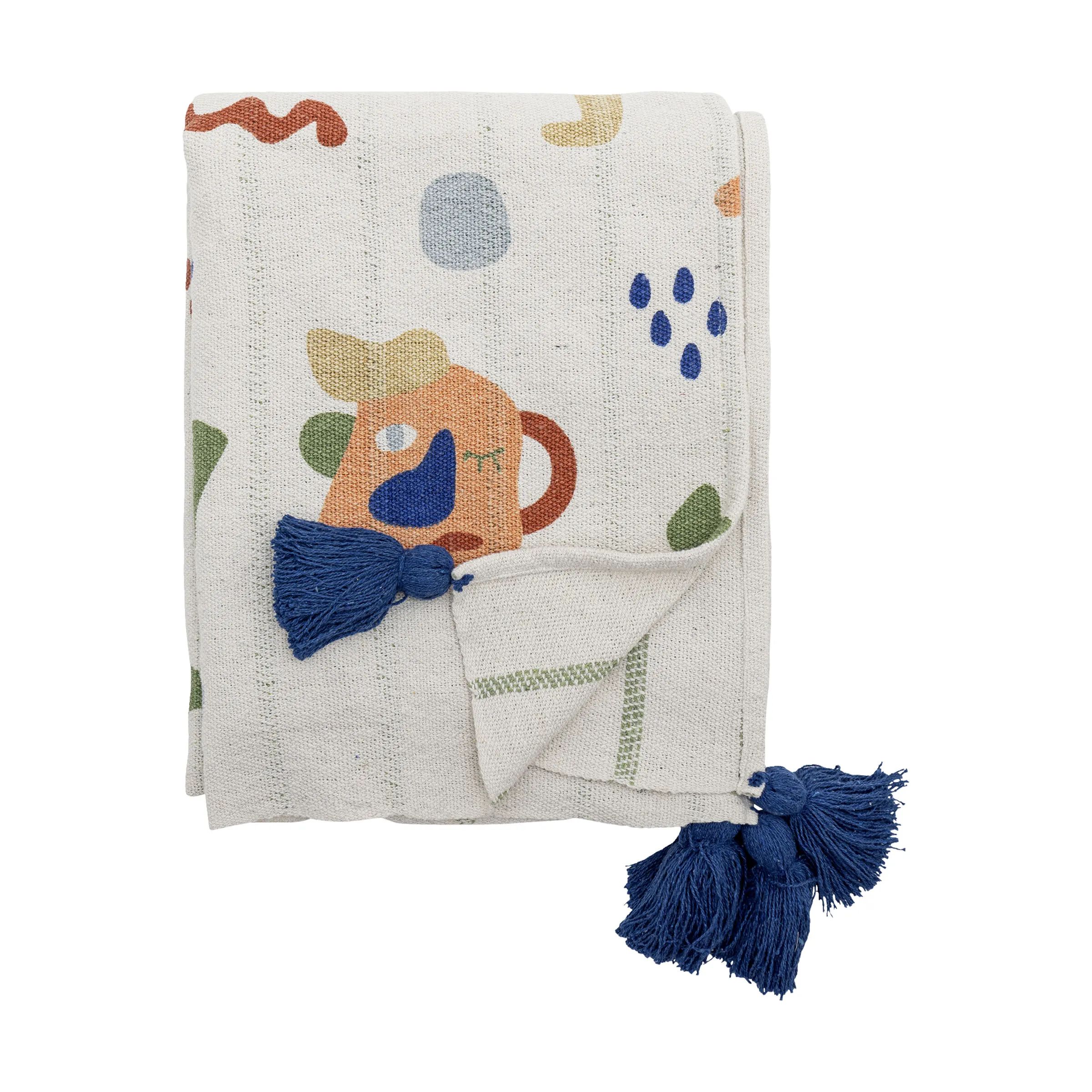 Bloomingville Mini Plaider Sylvie Plaid i Natur, 1