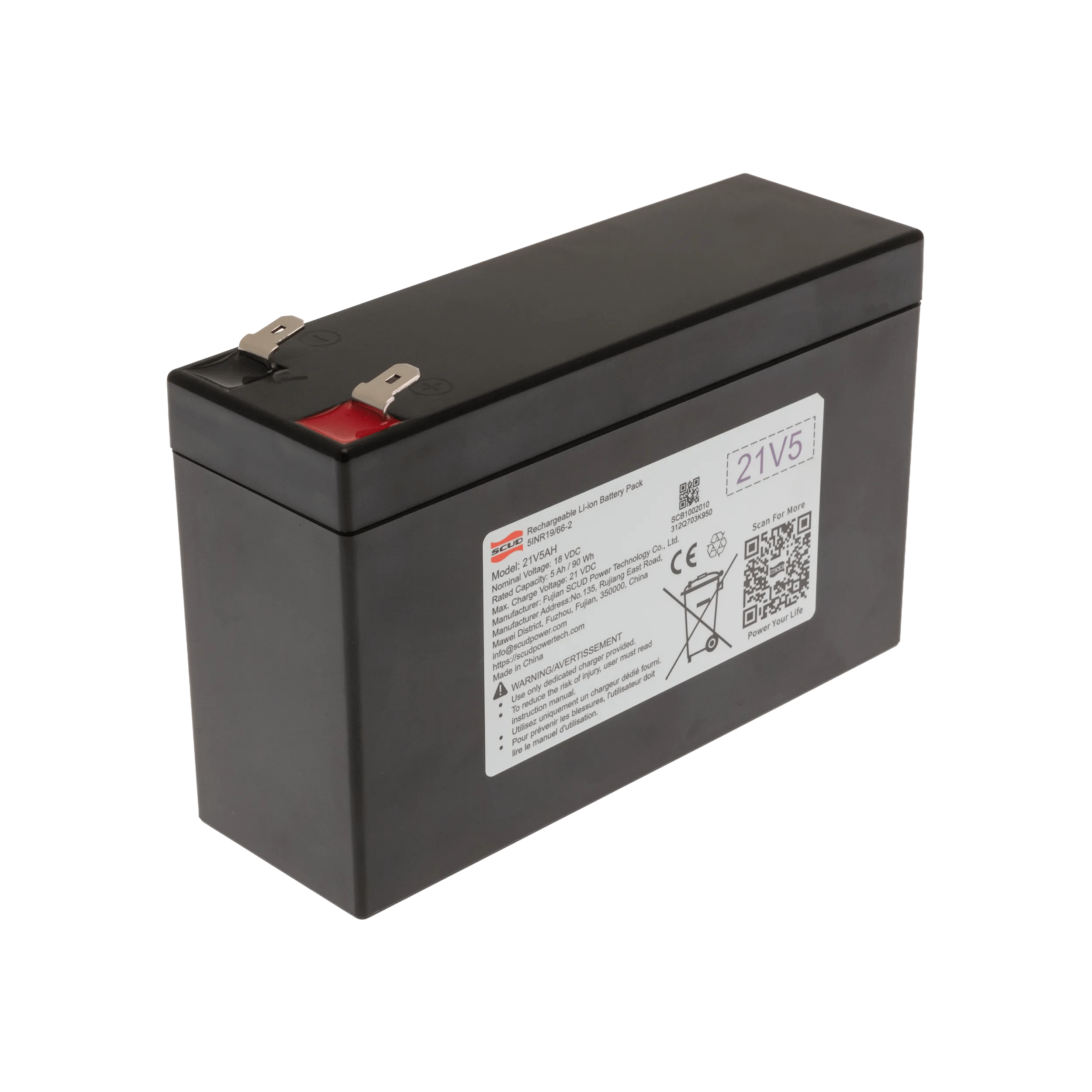NORDIC PLAY Speed Batterier Lithiumbatteri 18V 5AH i Lithiumbatteri 18V 5AH, 1