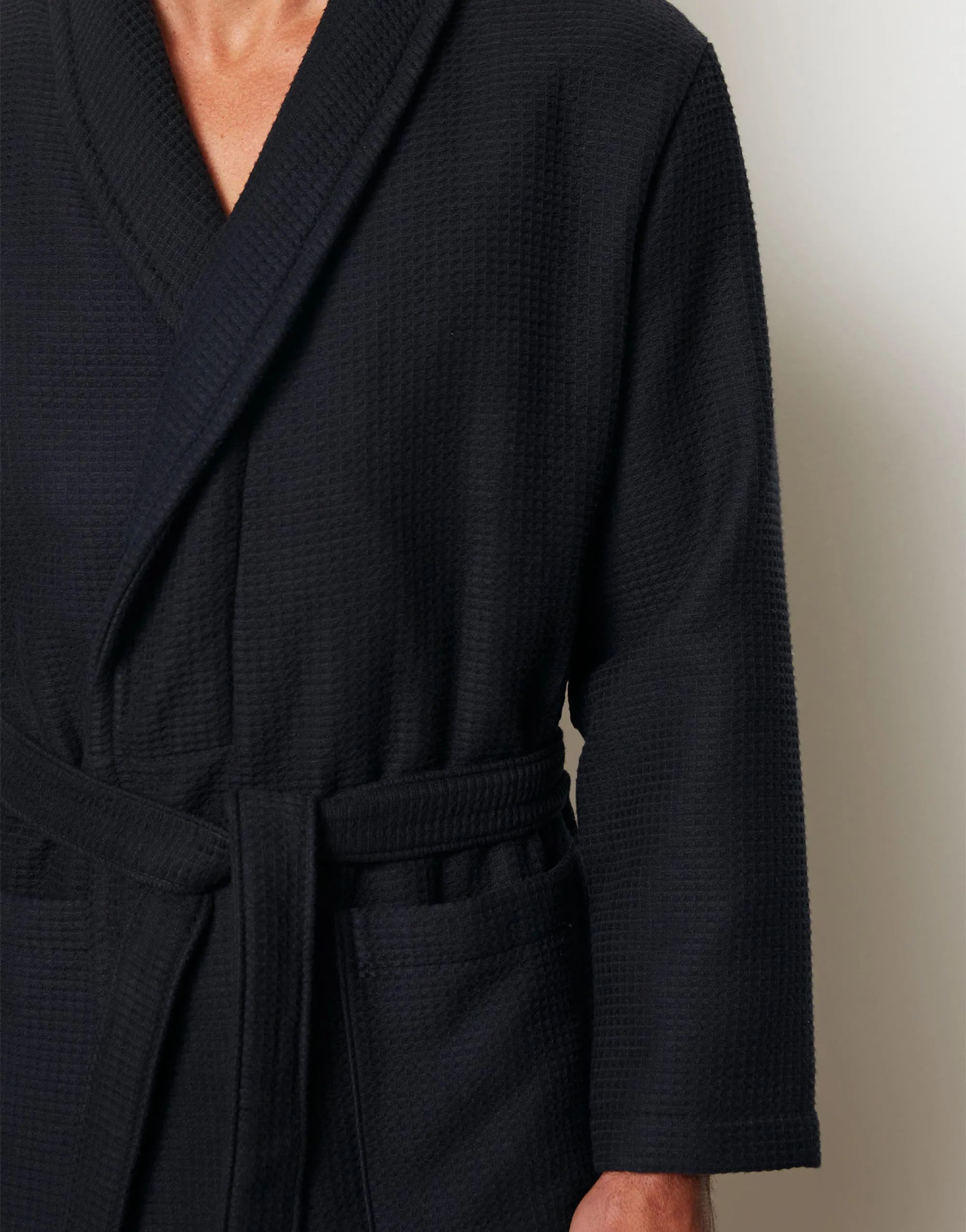 Essenza Morgenkåber Premium Badekåbe i Dark Navy, Mand - S, 3