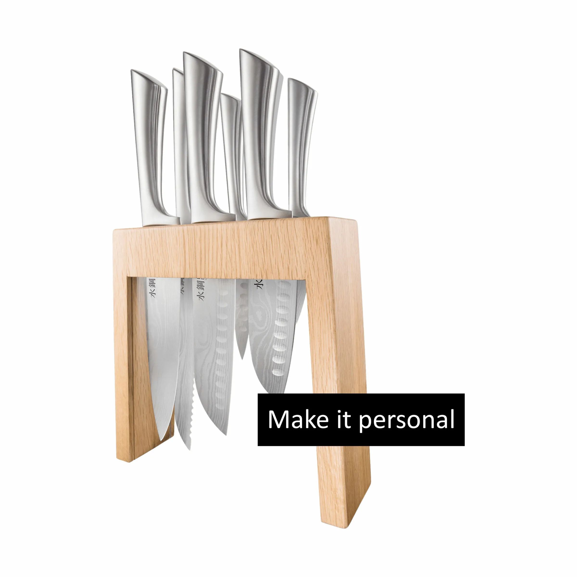THE CUSTOM CHEF™ Knivblokke med knive Cuisine::pro®
Damashiro® Cuisine::pro Damashiro® Mizu Knivblok - 7 dele i Brun, 1