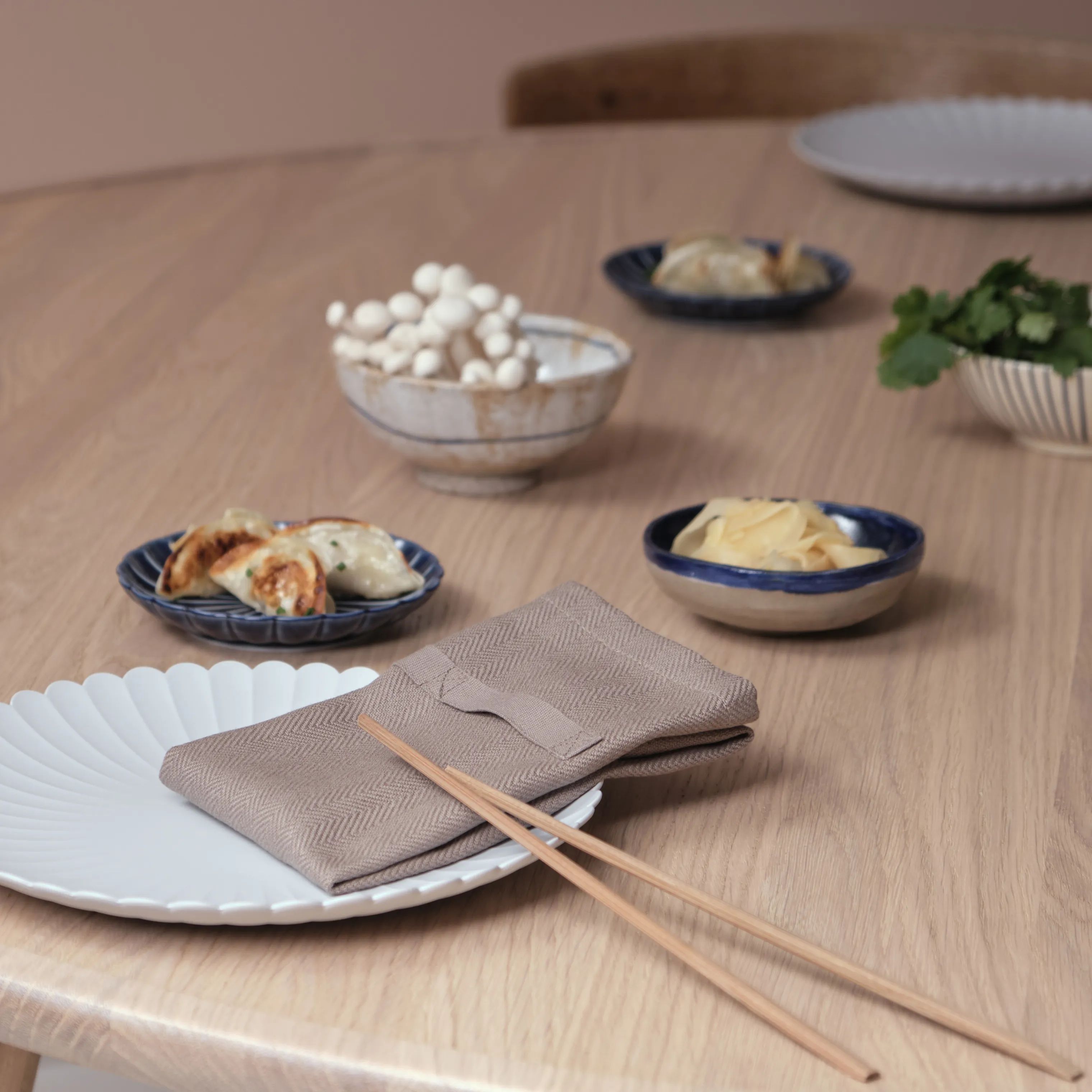The Organic Company Stofservietter Stofserviet - 4 stk. i Brun, 2