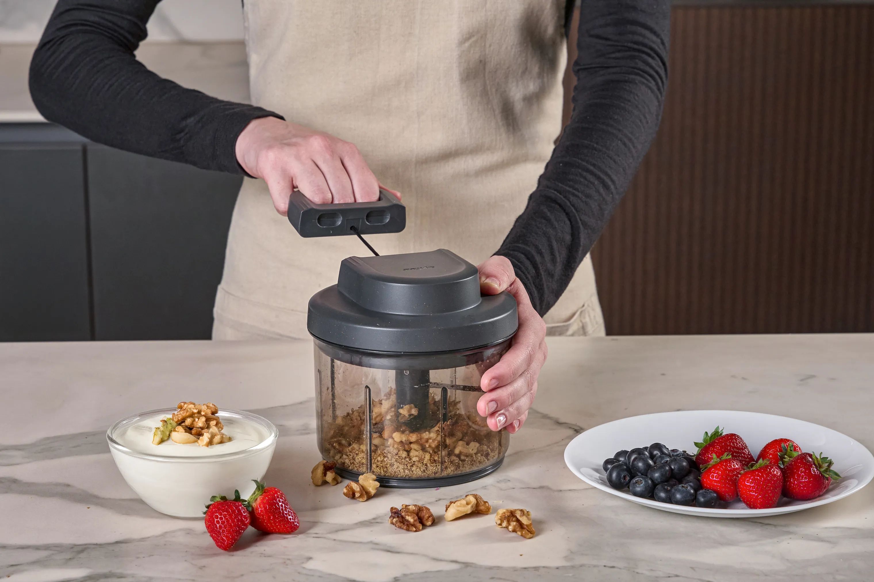 Zyliss Foodprocessorer Easy Pull Foodprocessor i Beluga, 3