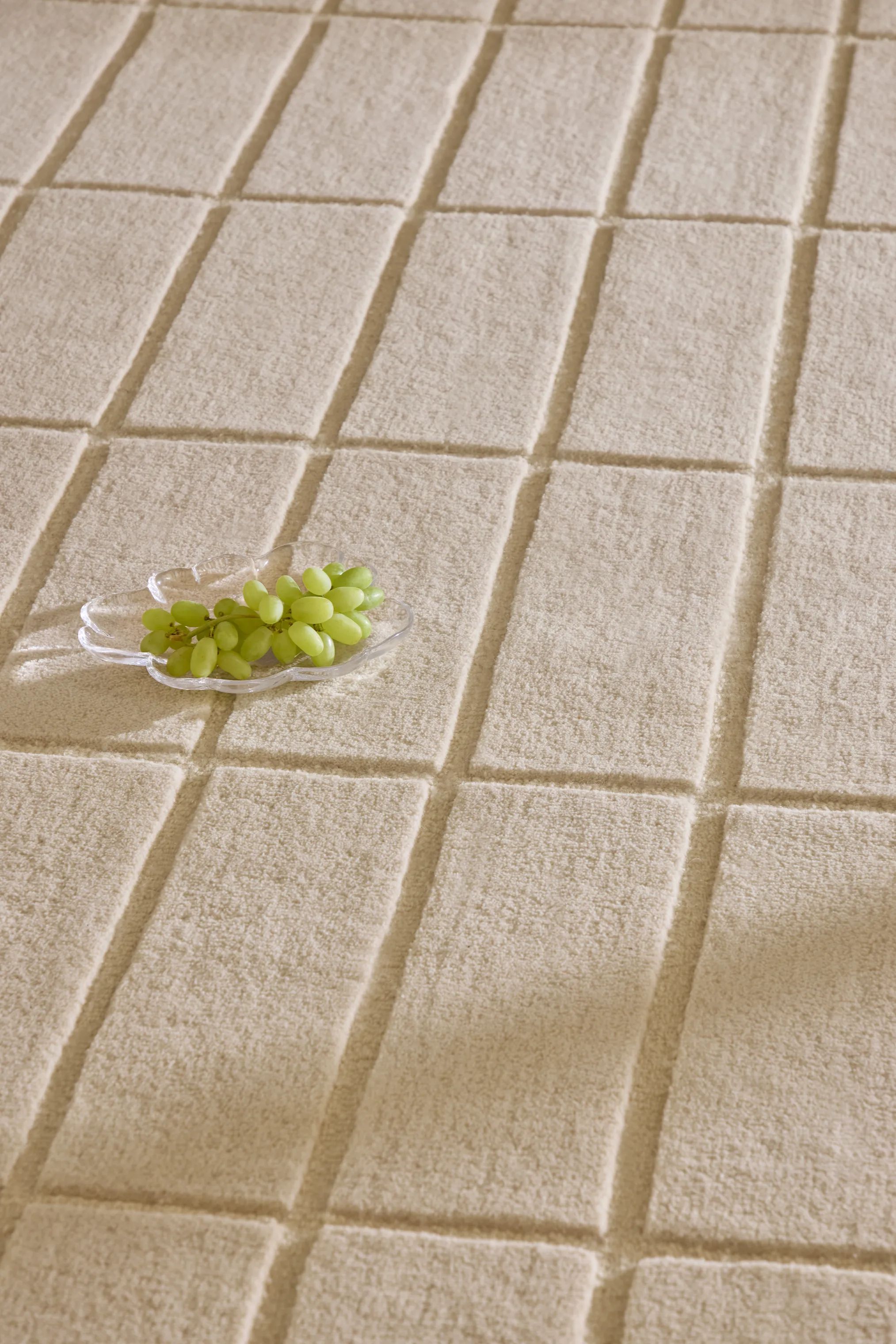 Marimekko by Brink & Campman Gulvtæpper Tiiliskivi Tæppeløber i Beige/hvid, B80 x L300 cm, 2