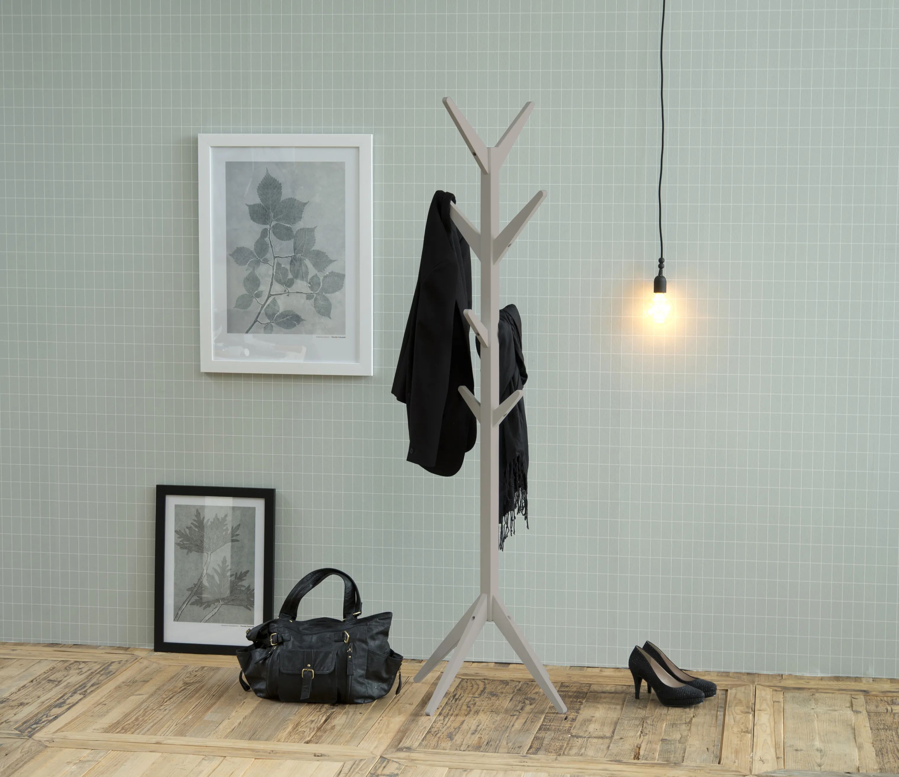 CASA Living Tøjstativer Ascot Stumtjener i Grå, 2