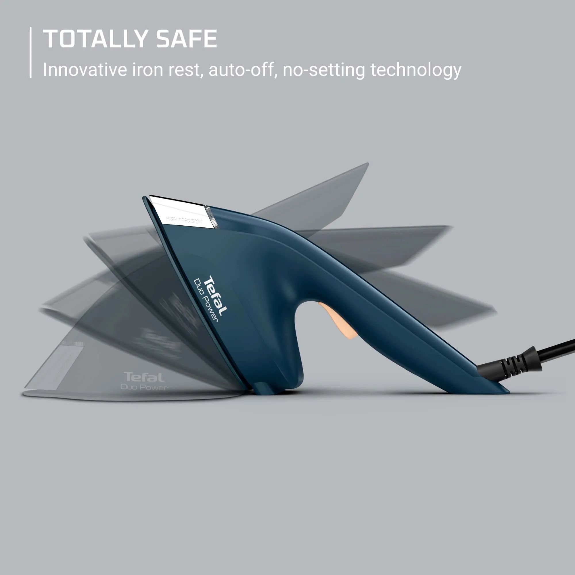 Tefal Strygejern Duo Force Dampsæt - 2 dele i Deep Dive Blue, 6