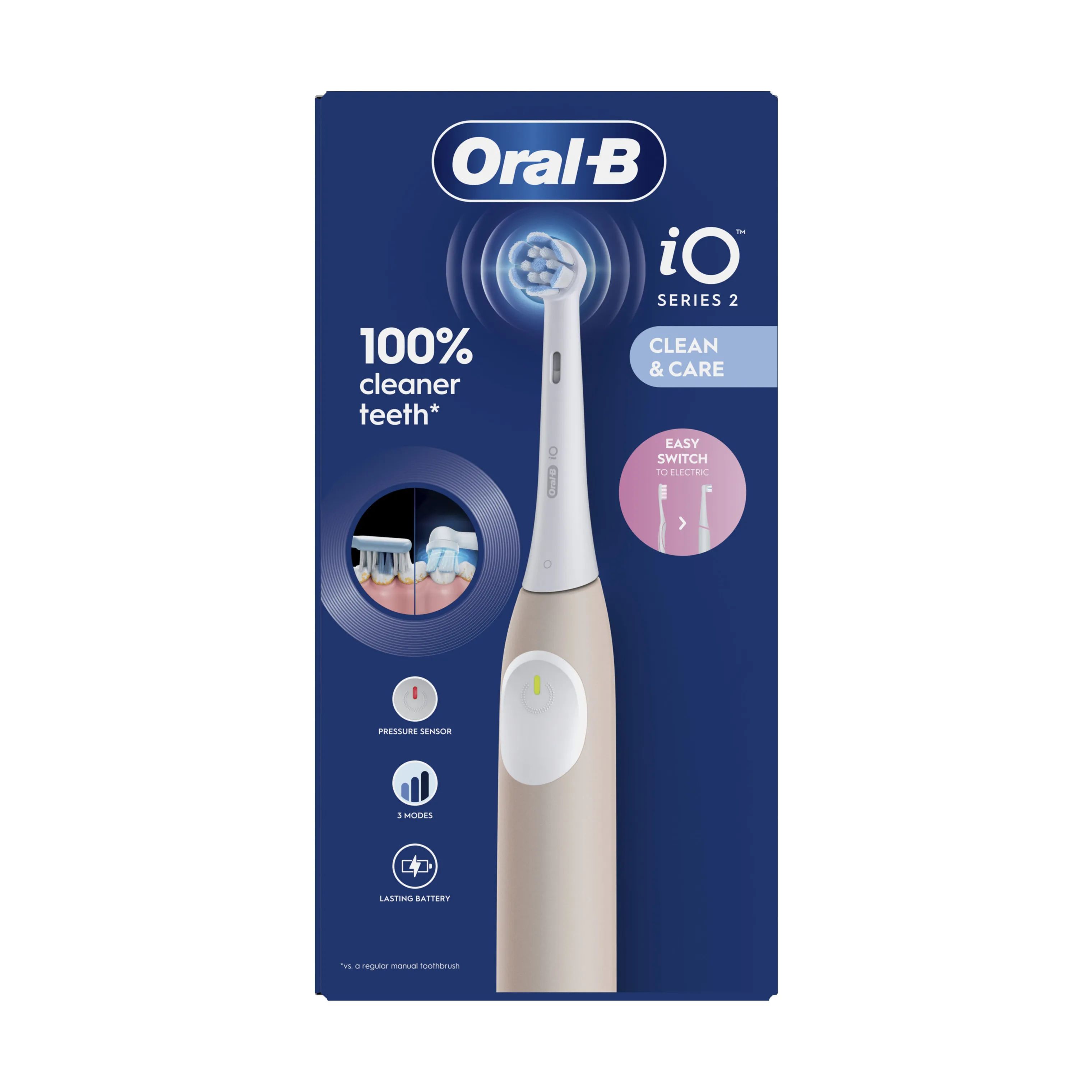 Oral-B Eltandbørster iO2 iO 2 Elektrisk Tandbørste i Calm Pink, 2