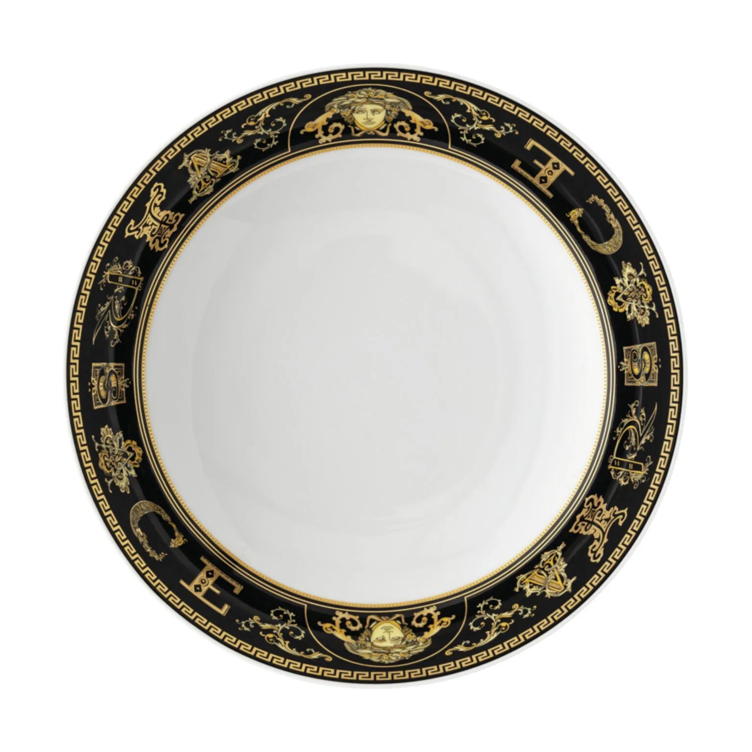 Versace Dybe tallerkener Virtus Dyb Tallerken i Sort, 1