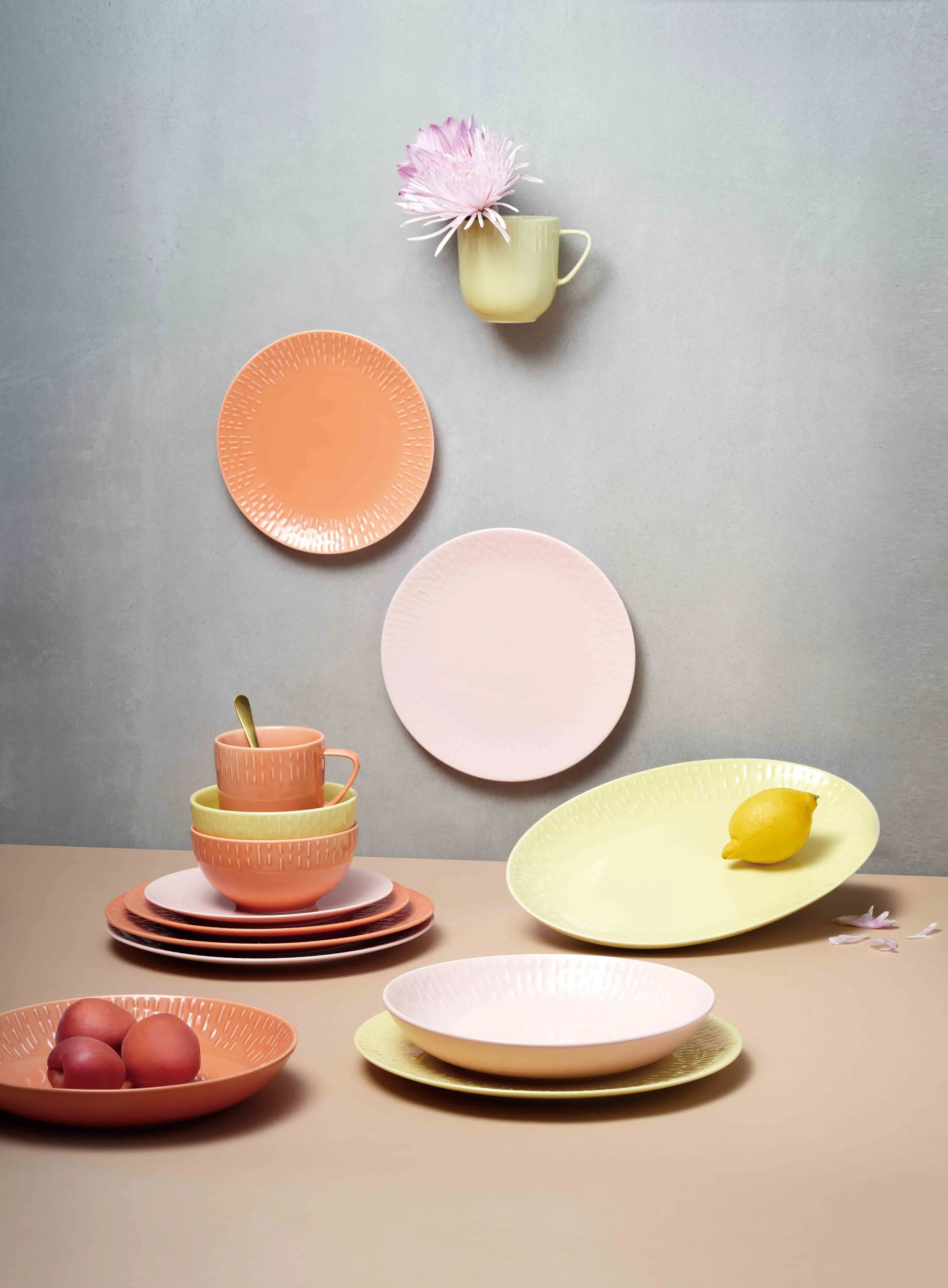 Life In Colour Pastatallerkener Confetti Pastatallerken i Apricot, 2