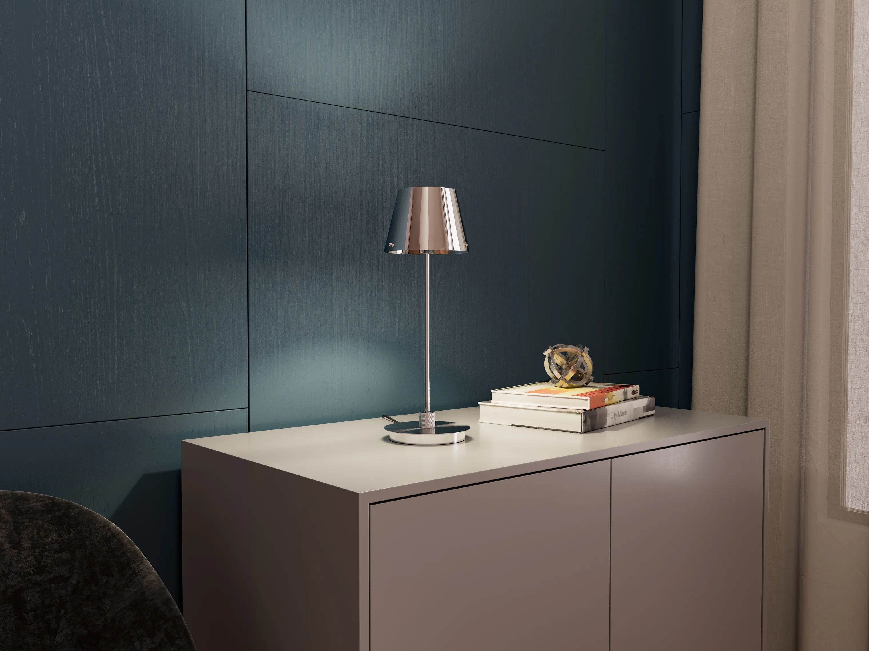 Herstal Bordlamper Gil il Grande Bordlampe i Krom, 3
