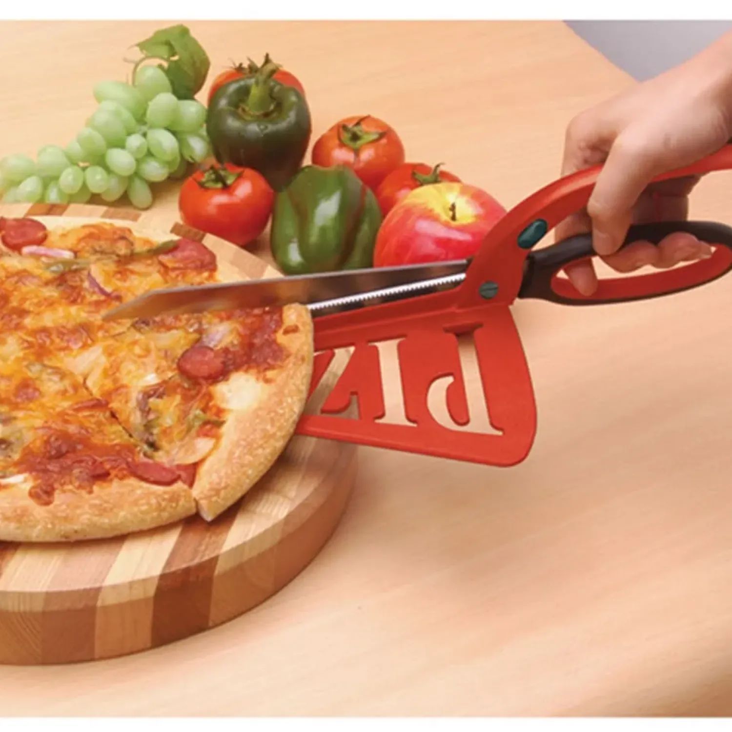Winkee Pizzaskærere Pizzasæt - 2 dele i Sort/Rød, 2