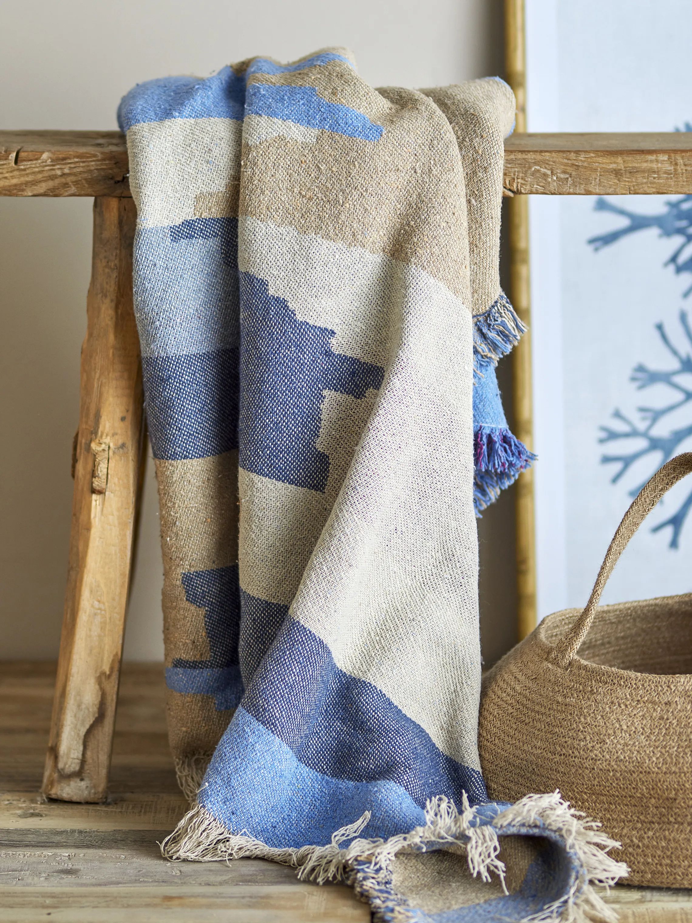 Creative Collection Plaider Maji Plaid i Blå, 3