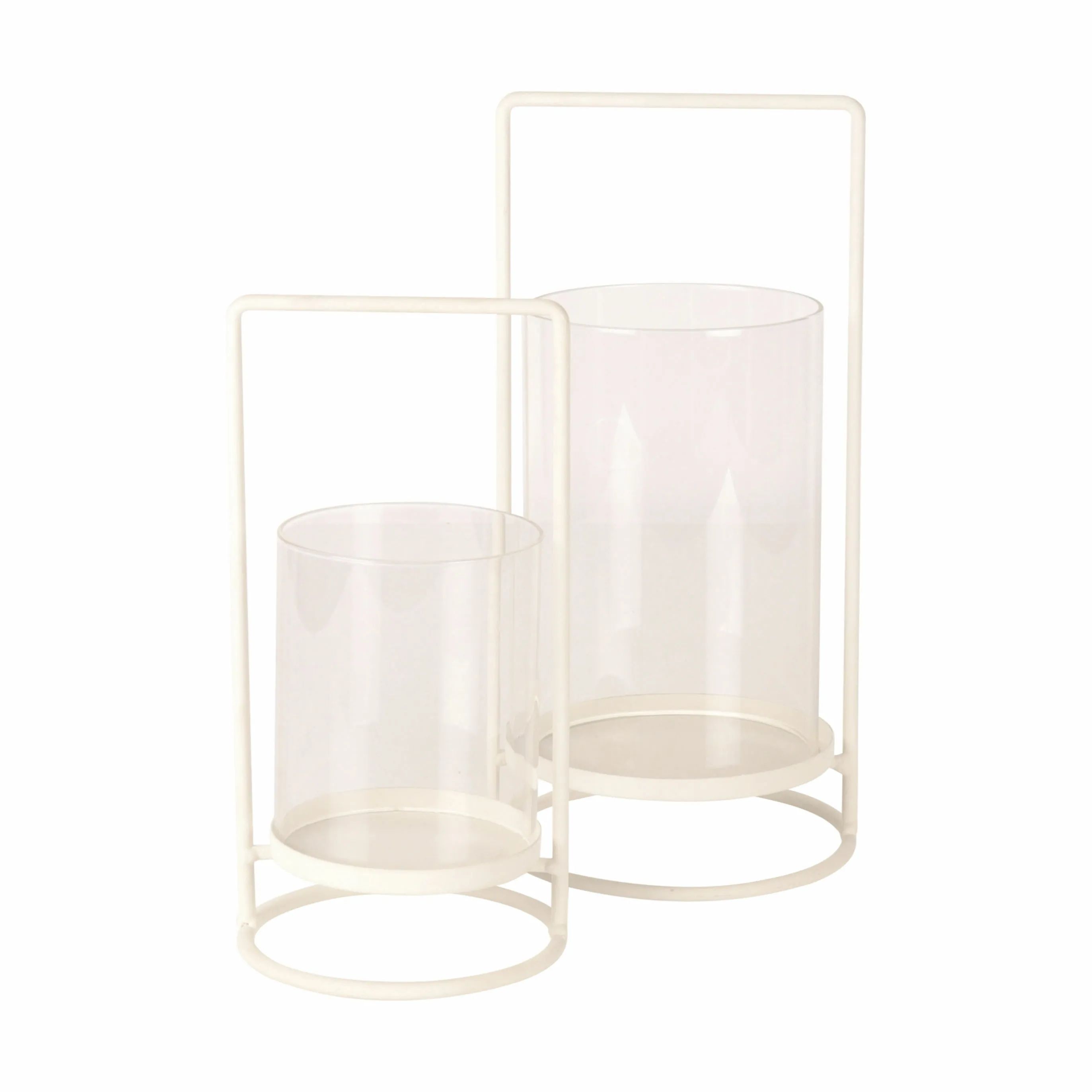 CASA Living Hurricanes Hurricane Lysestage m. hank i Hvid, 20 cm, 3