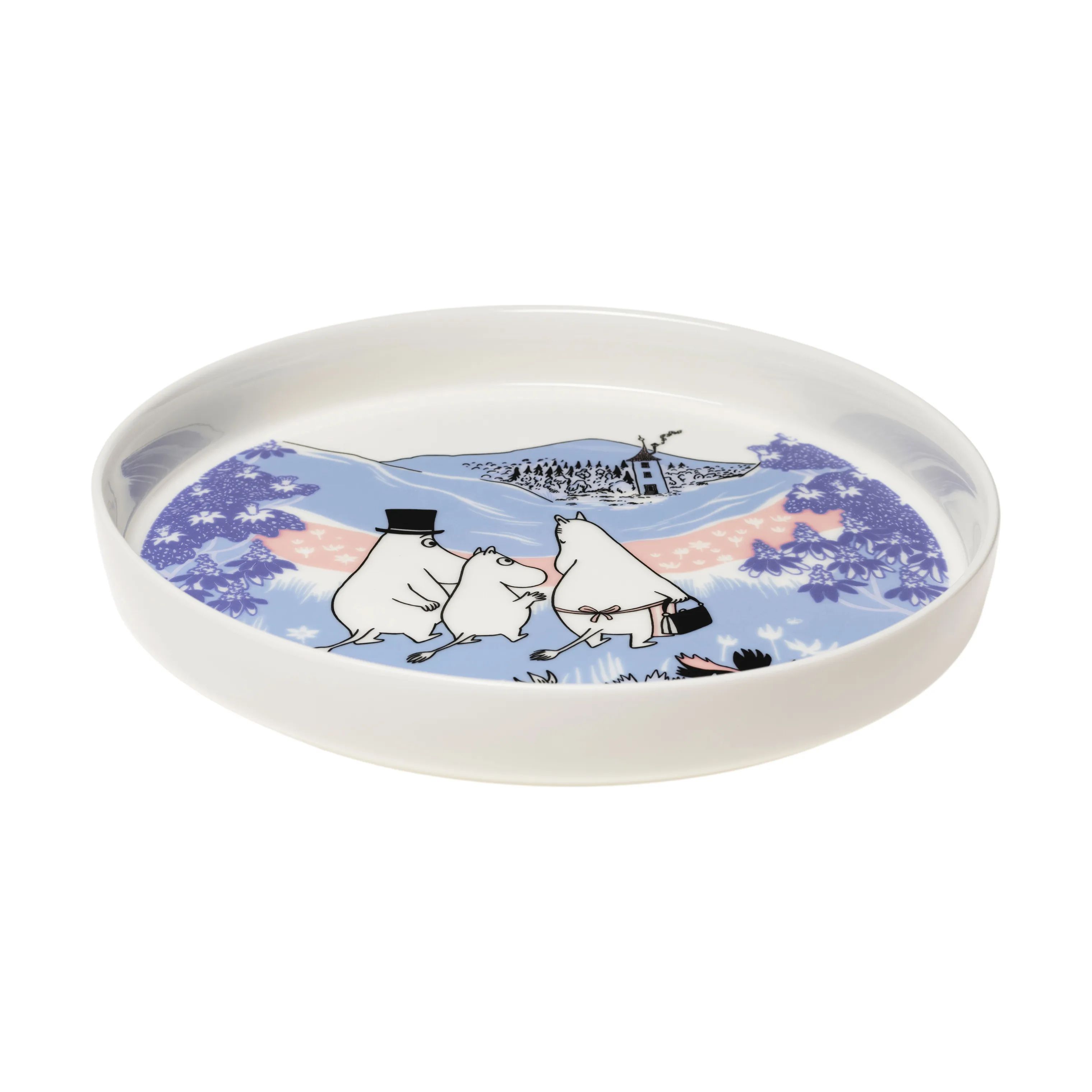 Moomin Arabia Serveringsfade Endelig Hjemme Serveringsfad i Multifarvet, 2