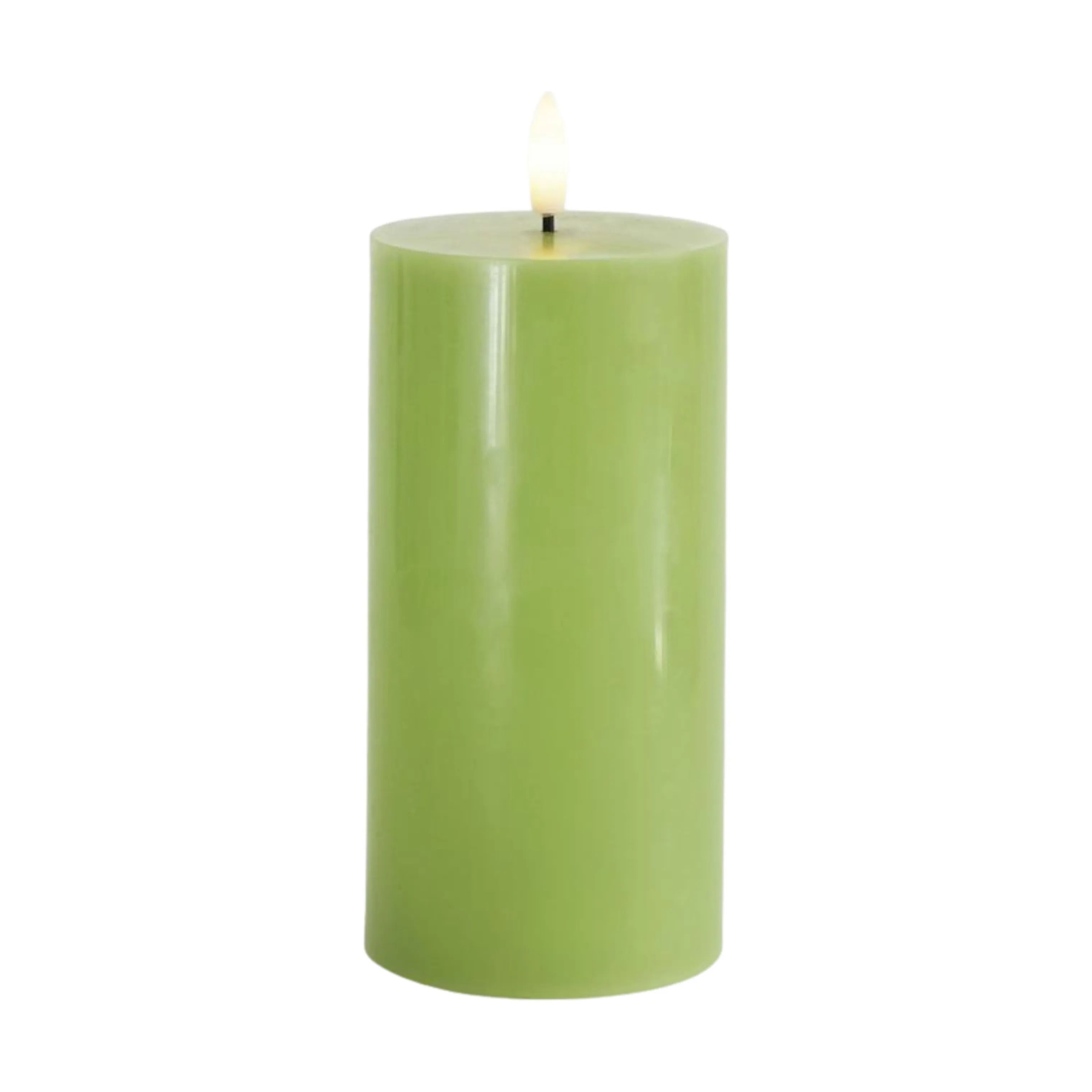 Sirius LED-lys Sille LED Bloklys i Spring Green, H15 x Ø7,5 cm, 1