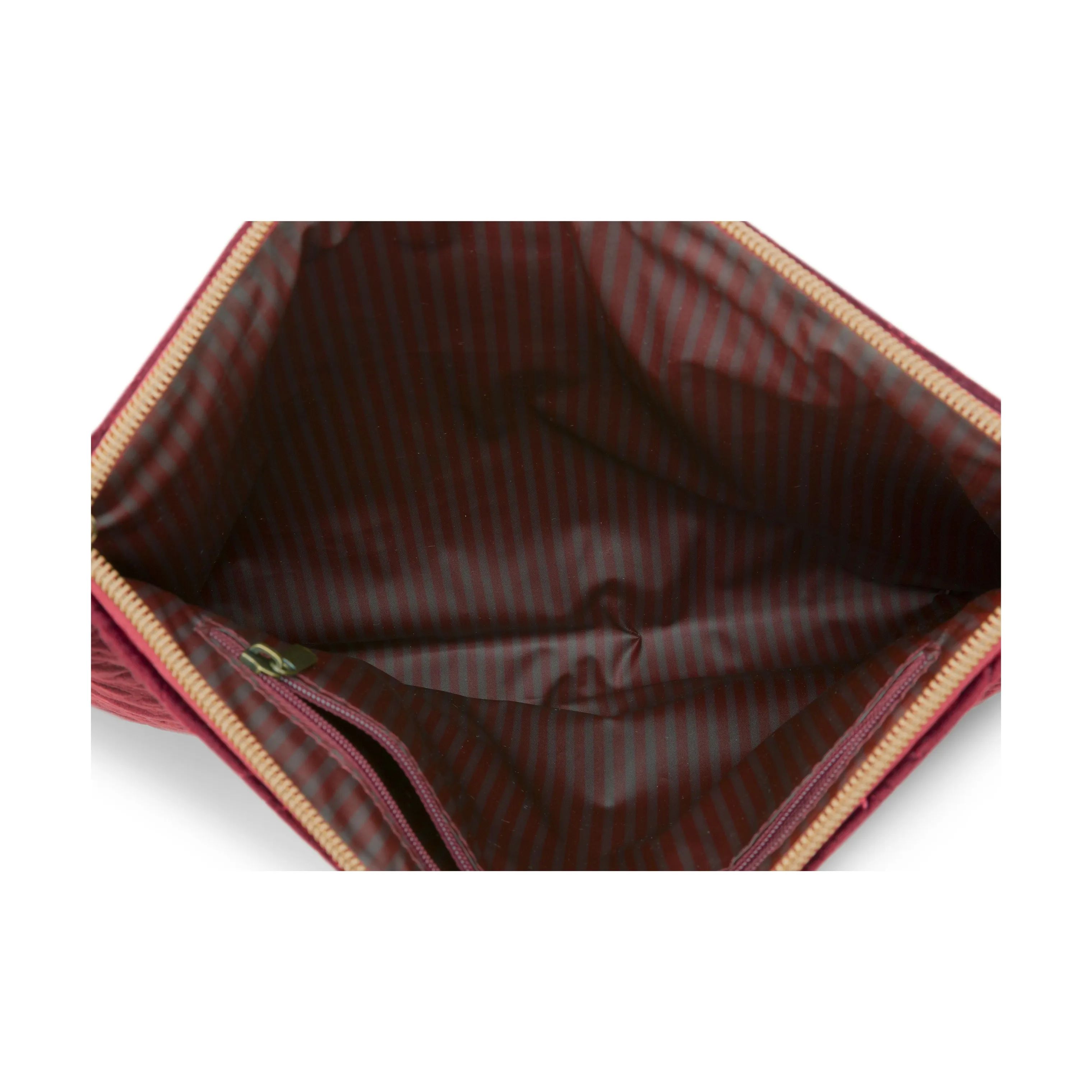 PIP Studio Toilettasker Quilt Flad Kosmetiktaske - Large i Dark Red, 3