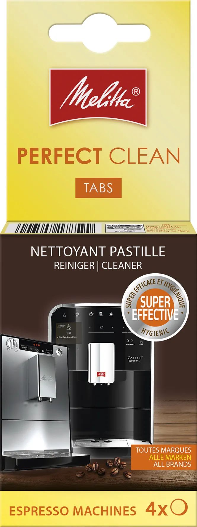 Melitta Tilbehør til espressomaskiner Rengøringtabs - 4 stk. i hvid, 1