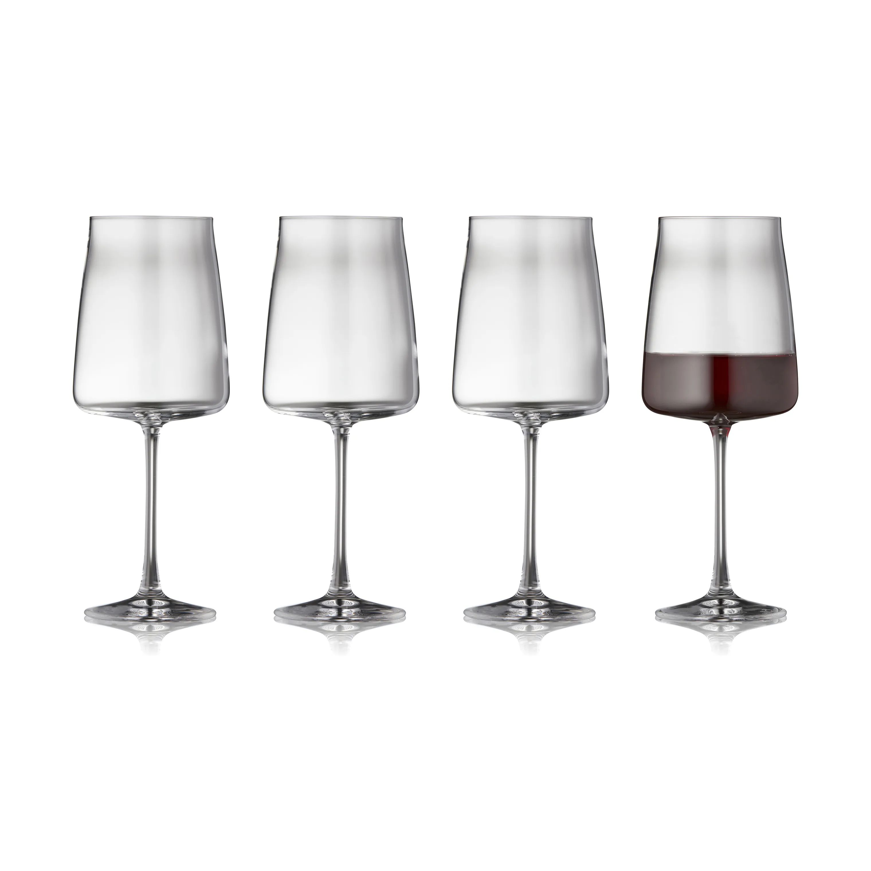 Lyngby Glas Rødvinsglas Zero Rødvinsglas - 4 stk. i Klar, 54 cl, 1