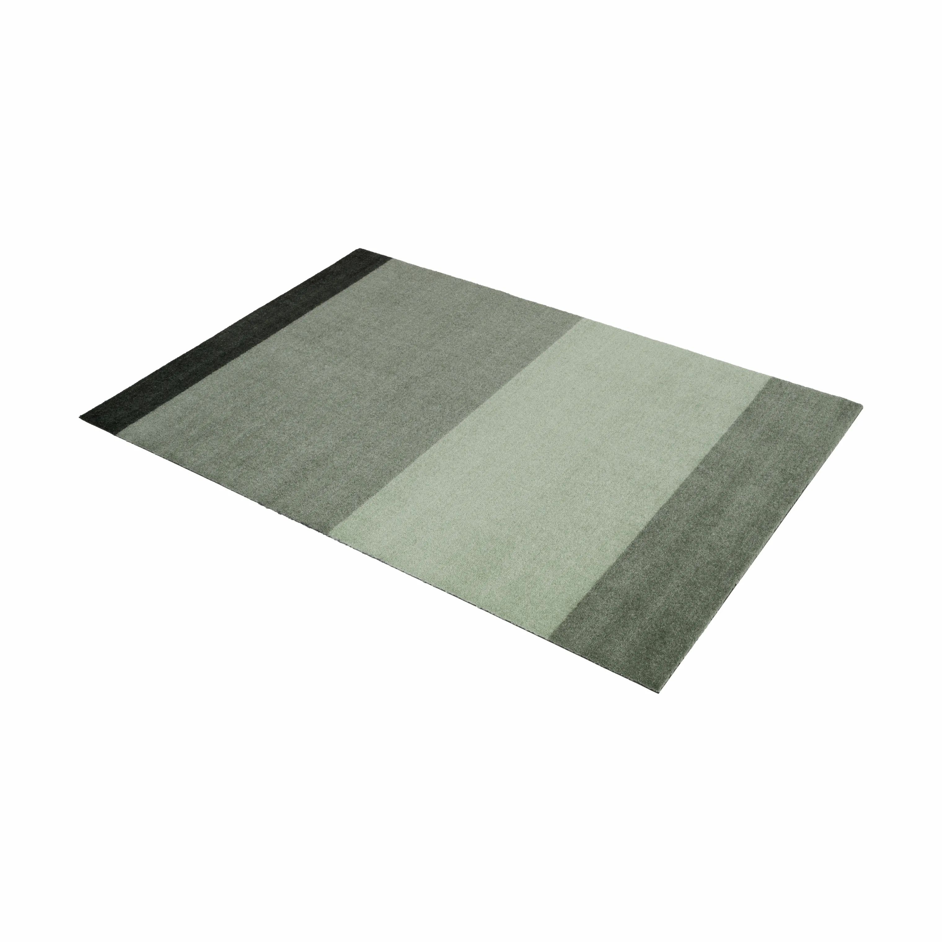 Tica Copenhagen Gulvtæpper Stripes Horisontal Gulvtæppe i Lysgrøn/støvetgrøn/mørkegrøn, B90 x L130 cm, 4