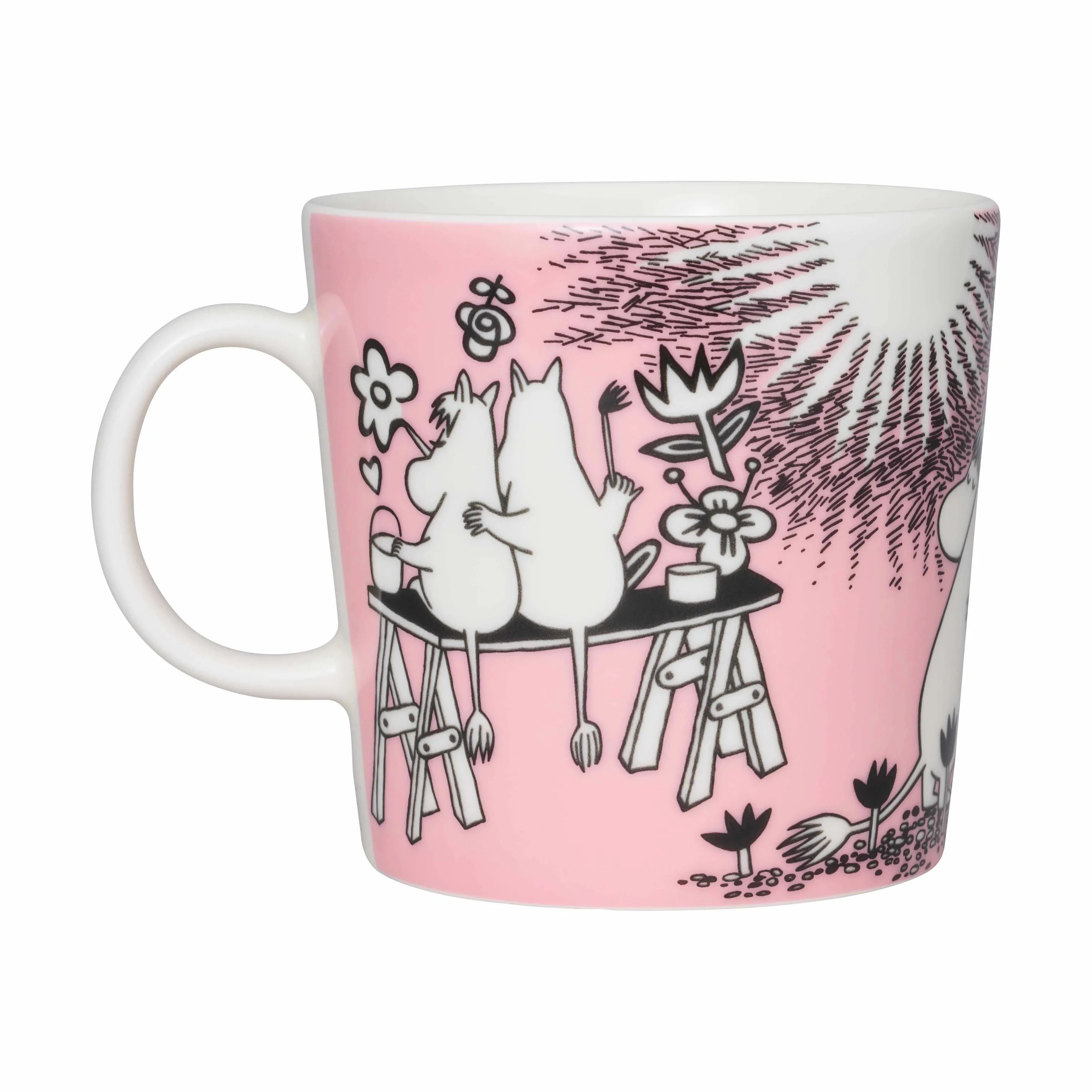Moomin Arabia Krus og kopper med hank Love Kærlighed Krus i 40 cl, 1
