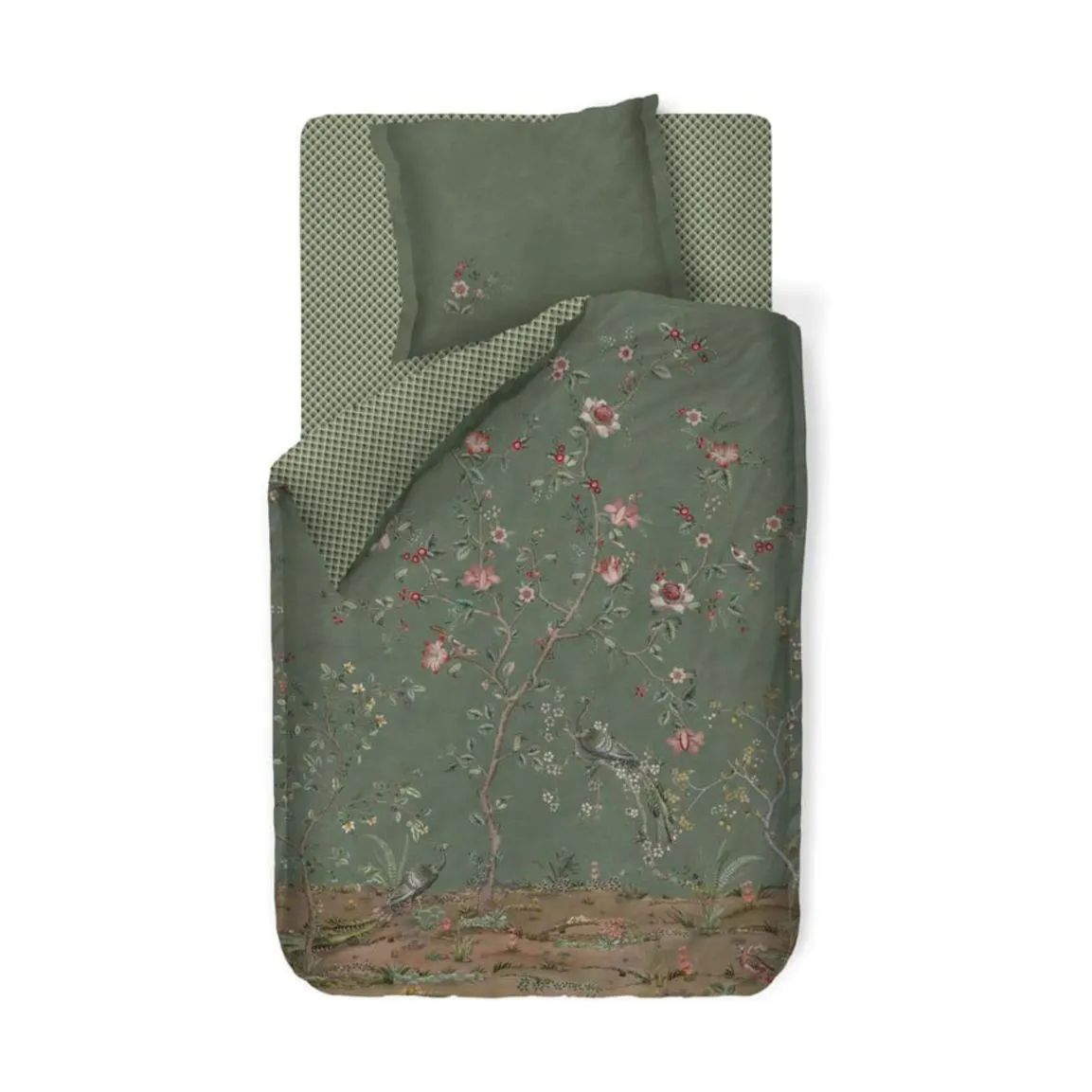 PIP Studio Sengetøj Okinawa Sengetøj i Green, B140 x L200 cm, 1
