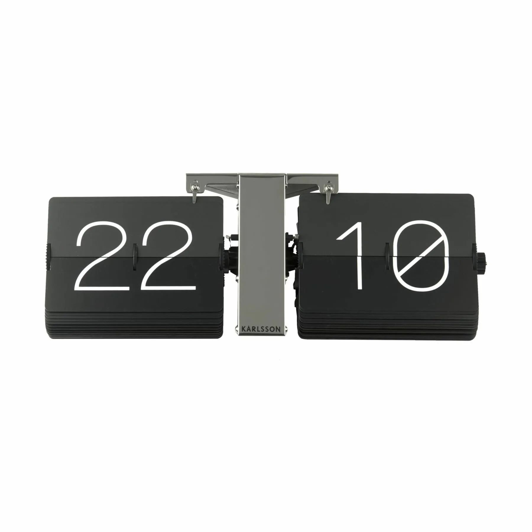 Karlsson Bordure Flip Clock No Case Flip No Case Bordur i Sort, 1