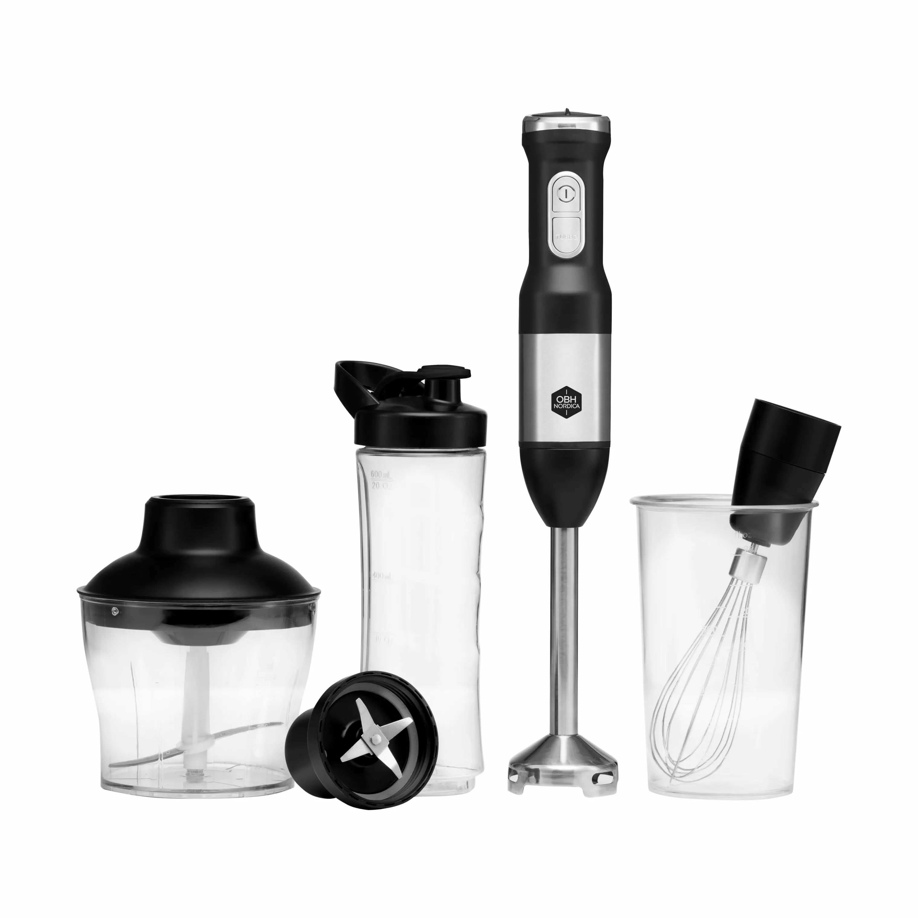 OBH Nordica Stavblendere Presision Mix 2-i-1 Stavblender i Black & Silver, 1