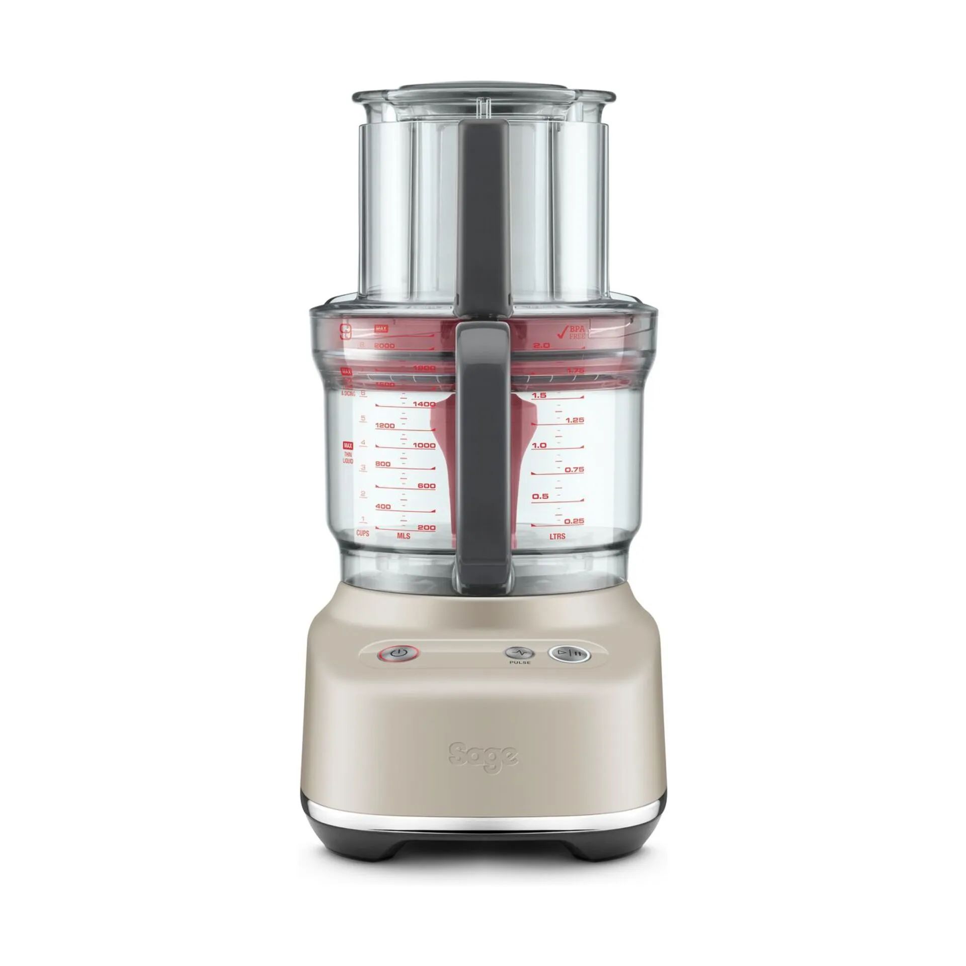 Sage Foodprocessorer Paradice 9 Foodprocessor i Almond Nougat, 3