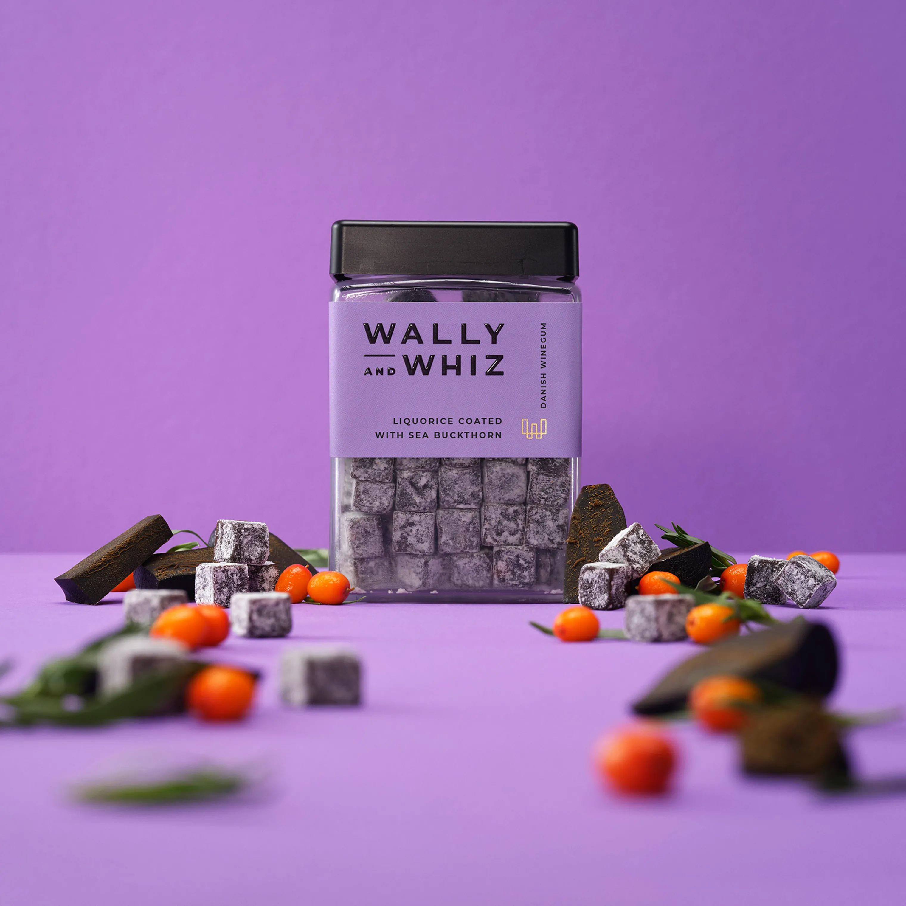 Wally and Whiz Søde sager Lakrids med havtorn i 240 gram, 2