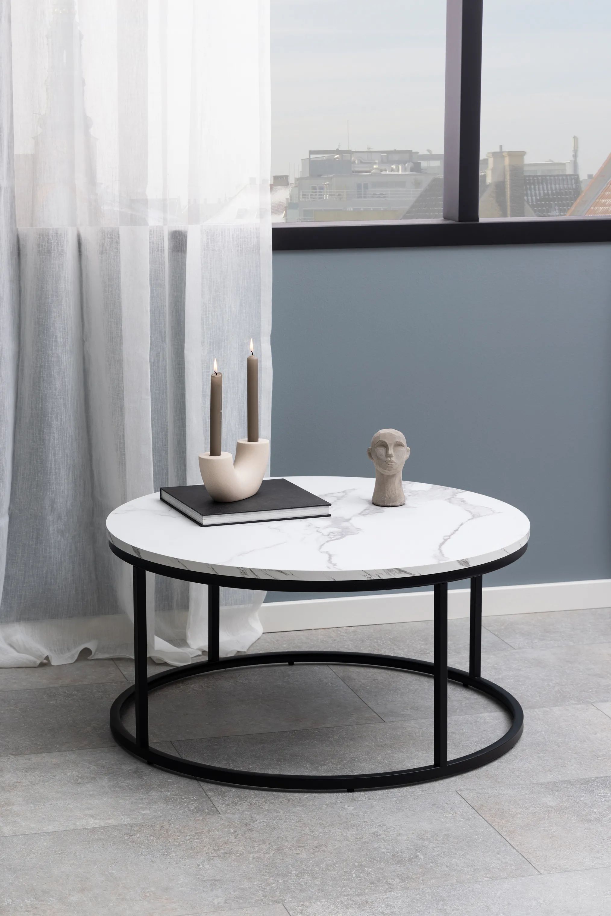 CASA Living Sofaborde Spiro Sofabord i Hvid, 2