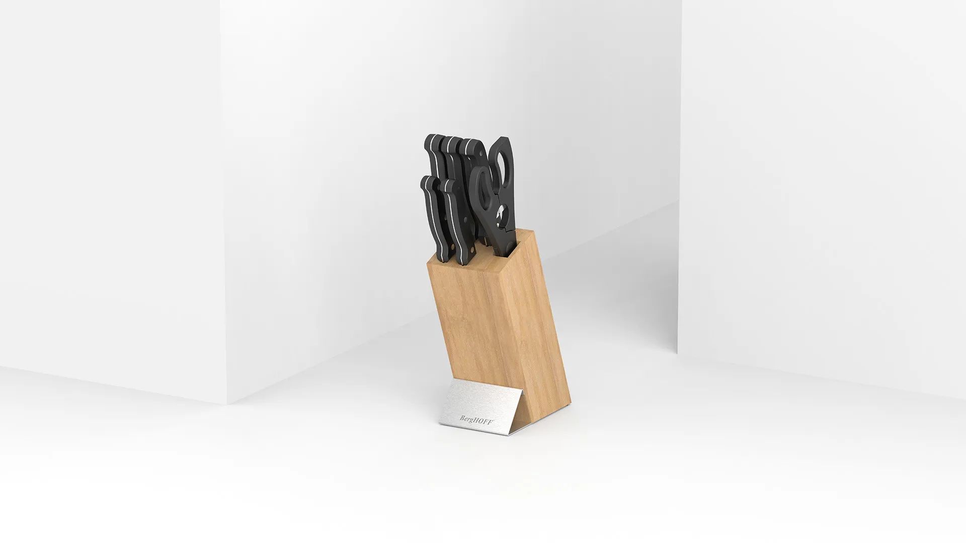 BergHOFF Knivblokke med knive Pica Knivblok - 7 dele i Natur, 2