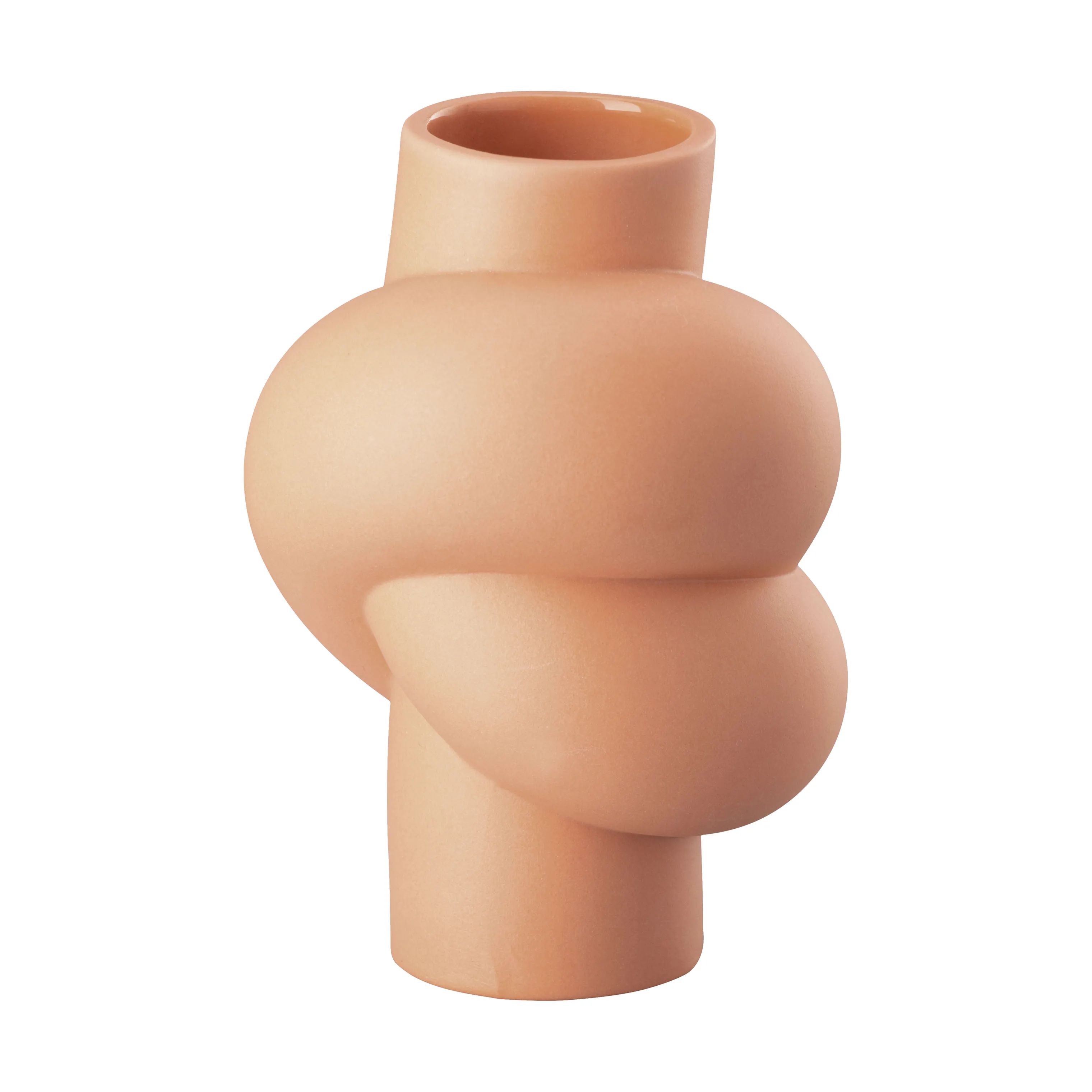 Rosenthal Vaser Node Vase i Koralfarve, 9,8 cm, 4