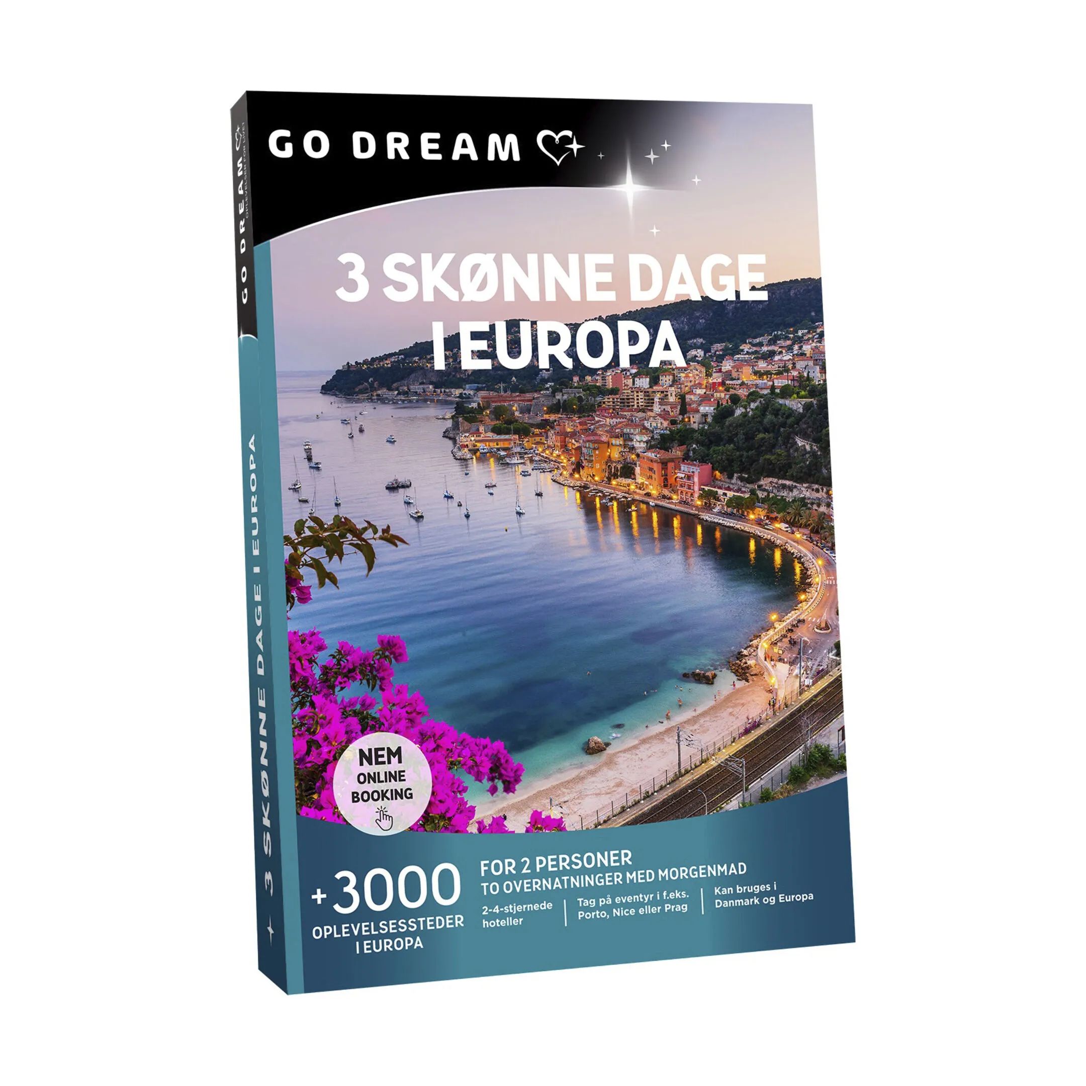 GO DREAM Oplevelsesgavekort Gavekort - 3 skønne dage i Europa i 3 skønne dage i Europa, 2