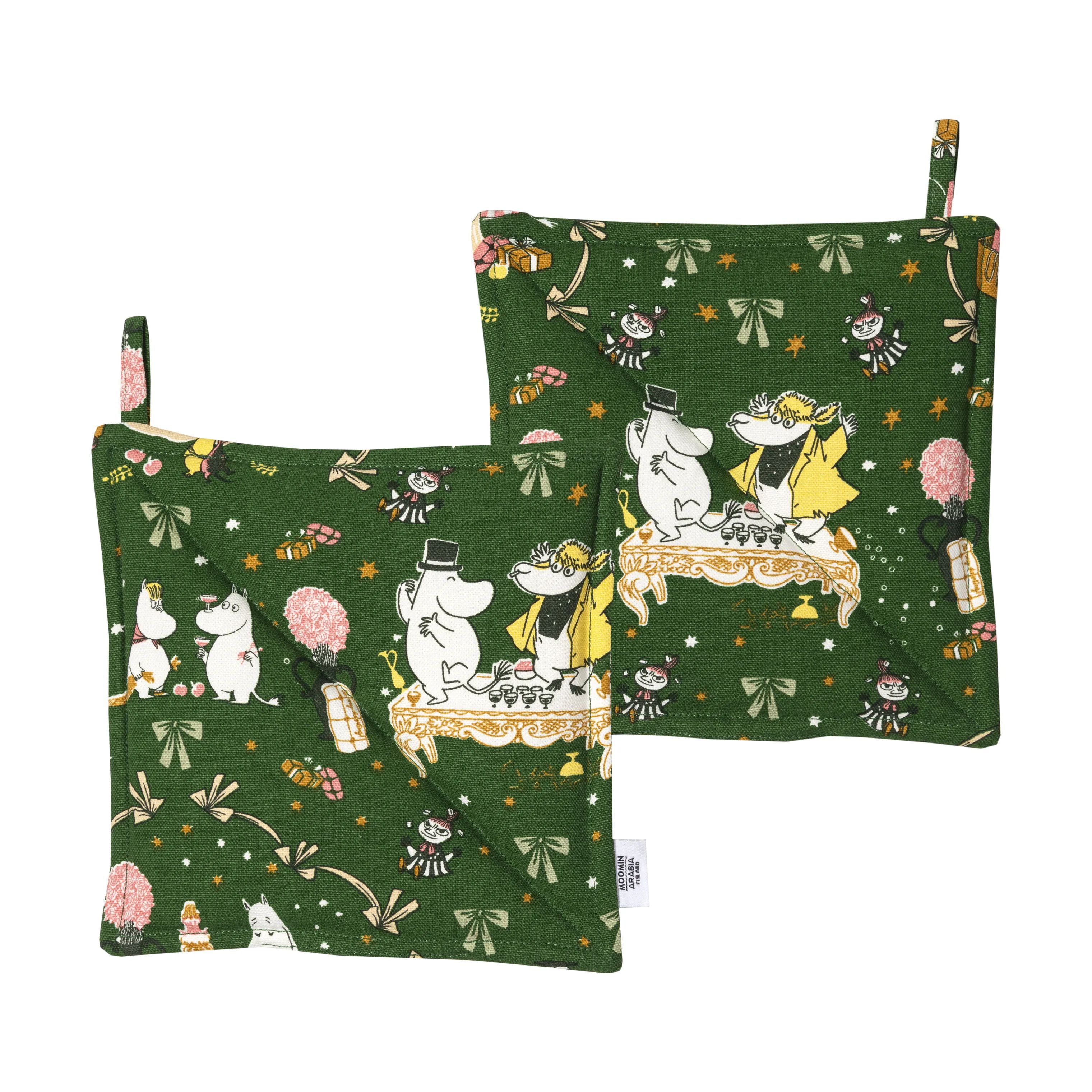 Moomin Arabia Grydelapper Gift of Love Grydelap i Grøn, 1