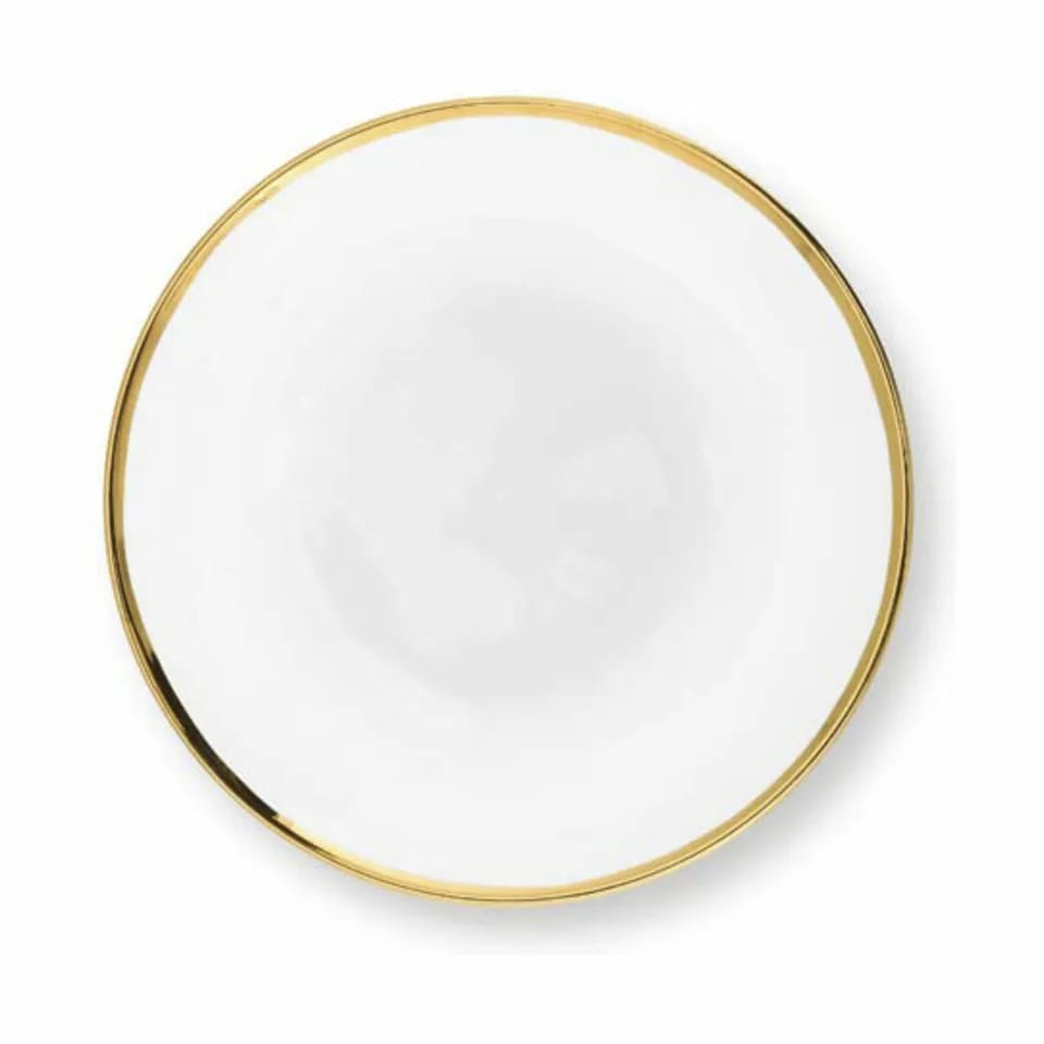 VT Wohnen Frokosttallerkener Tallerken i Gold, 26,5 cm, 2