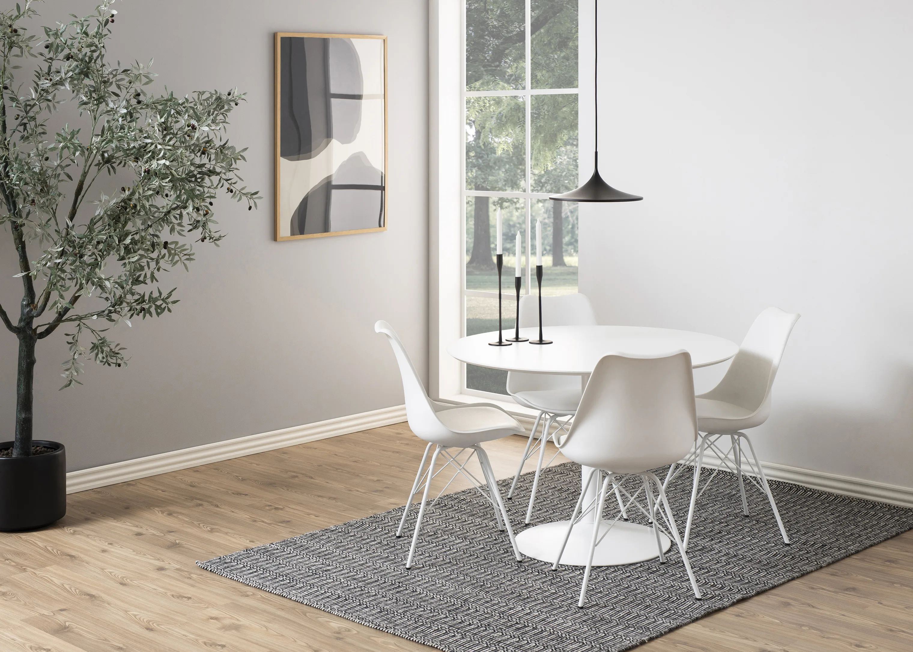 CASA Living Spisebordsstole Eris Spisebordsstol - 2 stk. i hvid, 3
