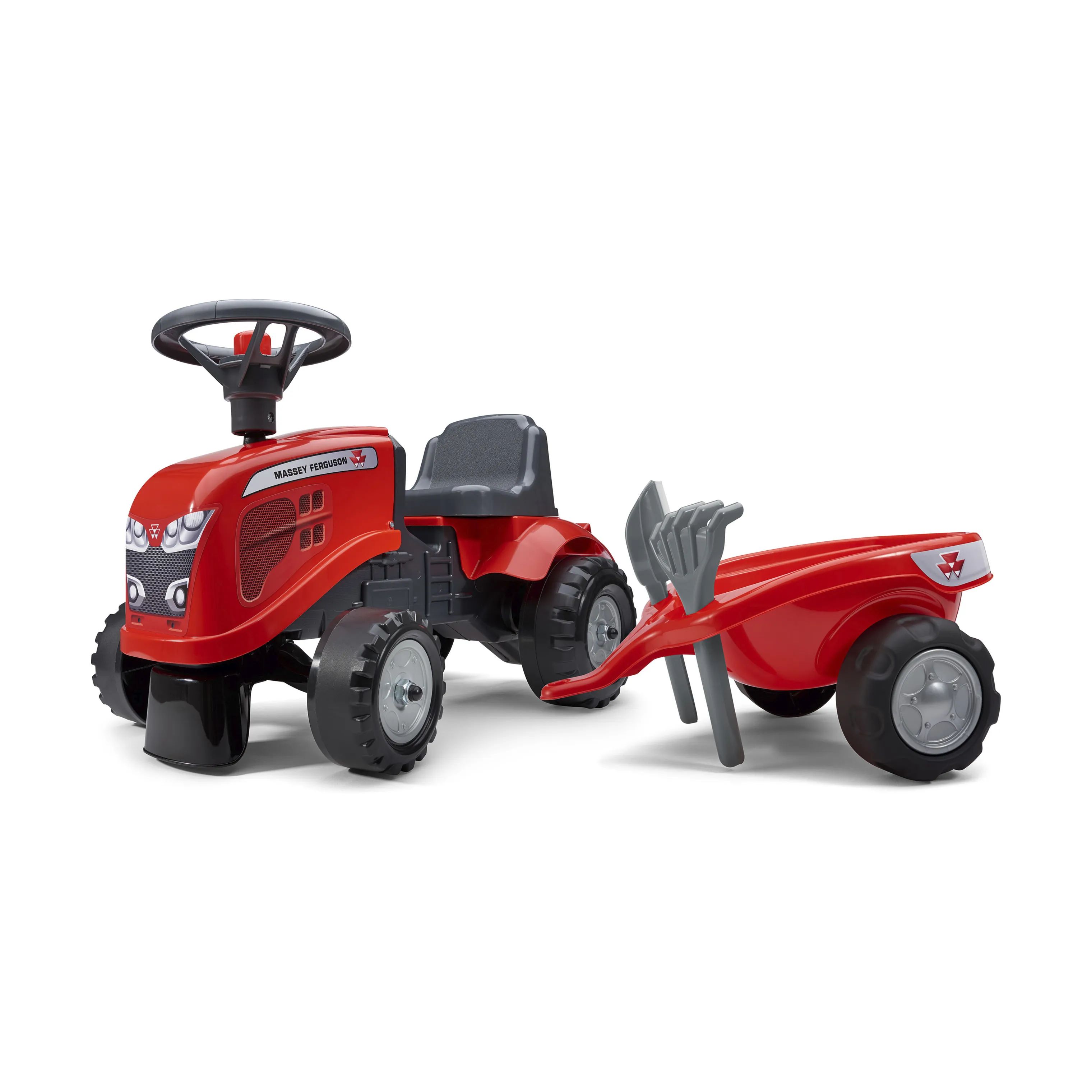 FALK Øvrig udeleg Traktor m. trailer i Rød, 1