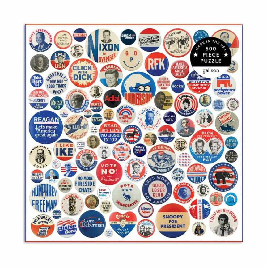Galison Puslespil Puslespil - Button up America i multifarvet, 1