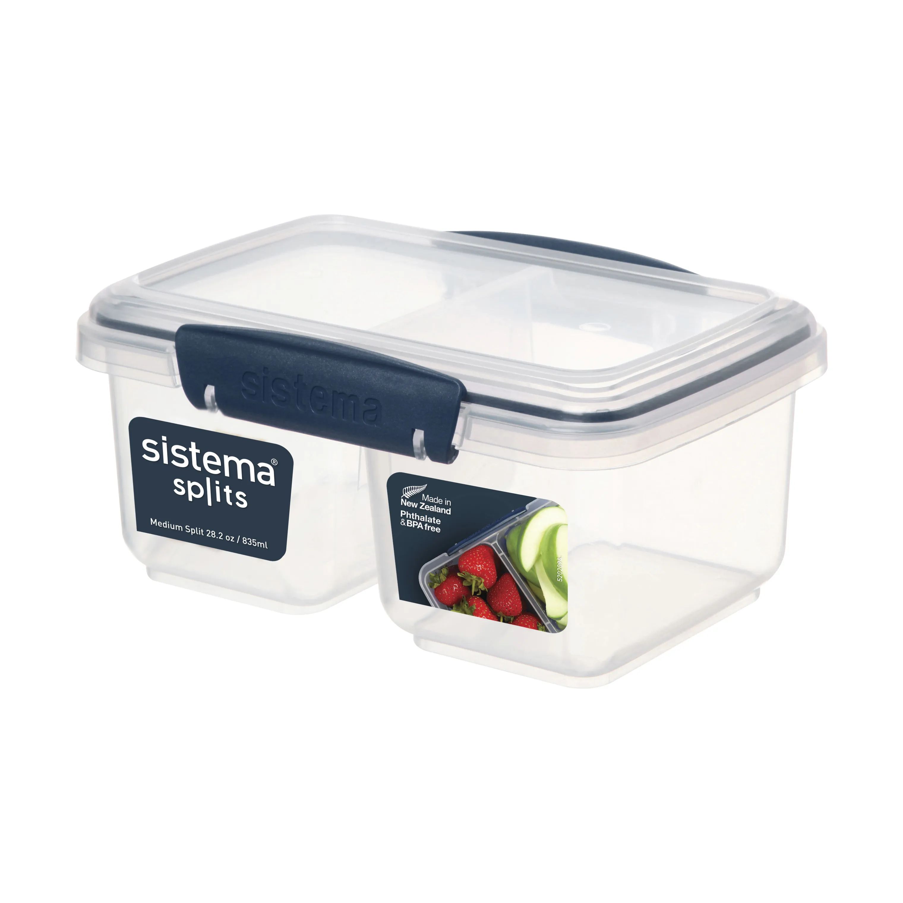 Sistema Opbevaringsbokse Klip It Opbevaringsboks - Medium Split i Dark Blue, 1