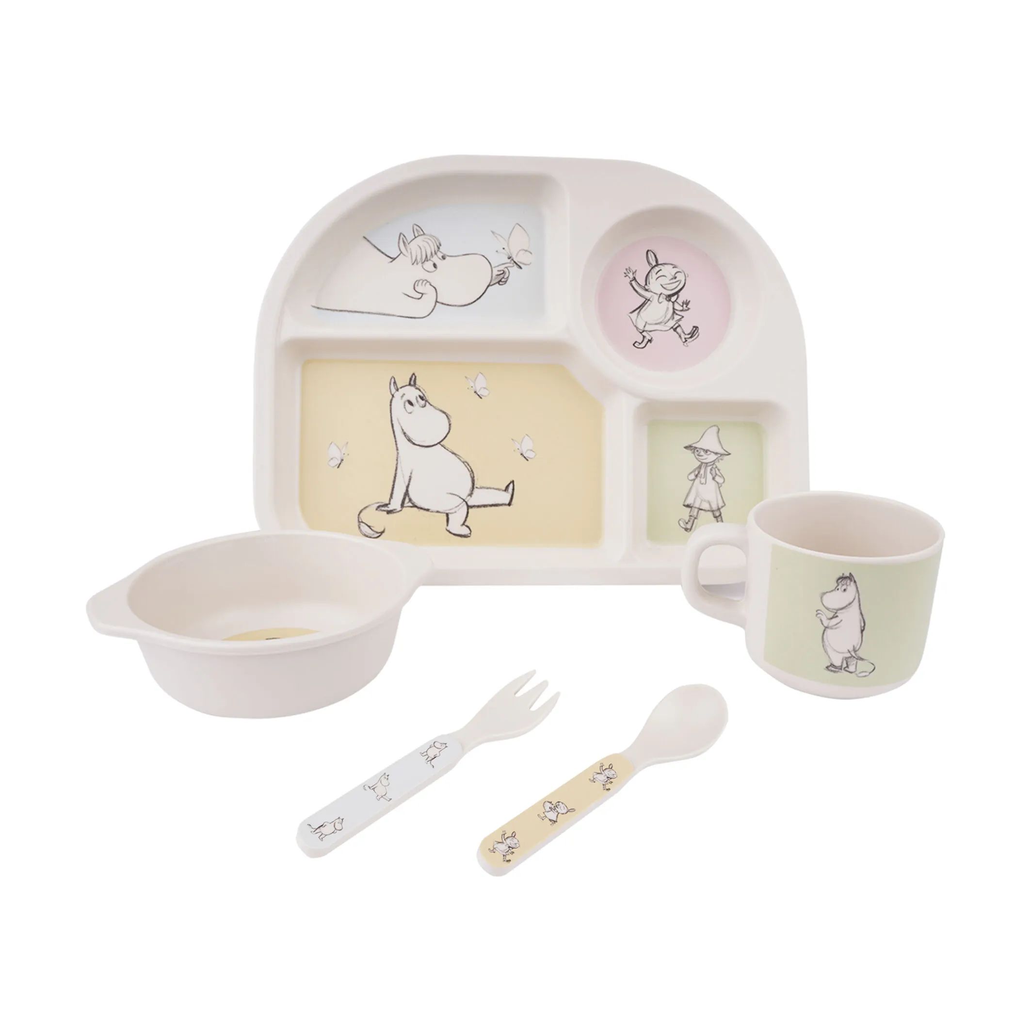 Barbo Toys Spisesæt Mumi Spisesæt - 5 dele i Multi-colored, 1