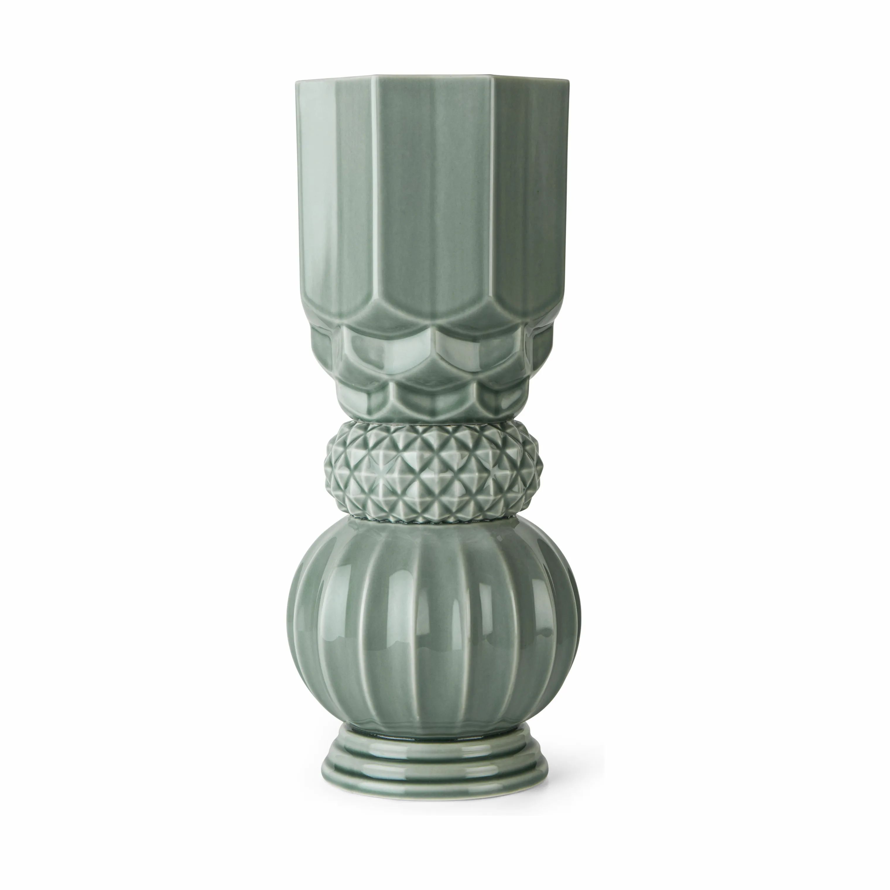 Dottir Vaser Samsurium Towerbell Vase i peacock, 1