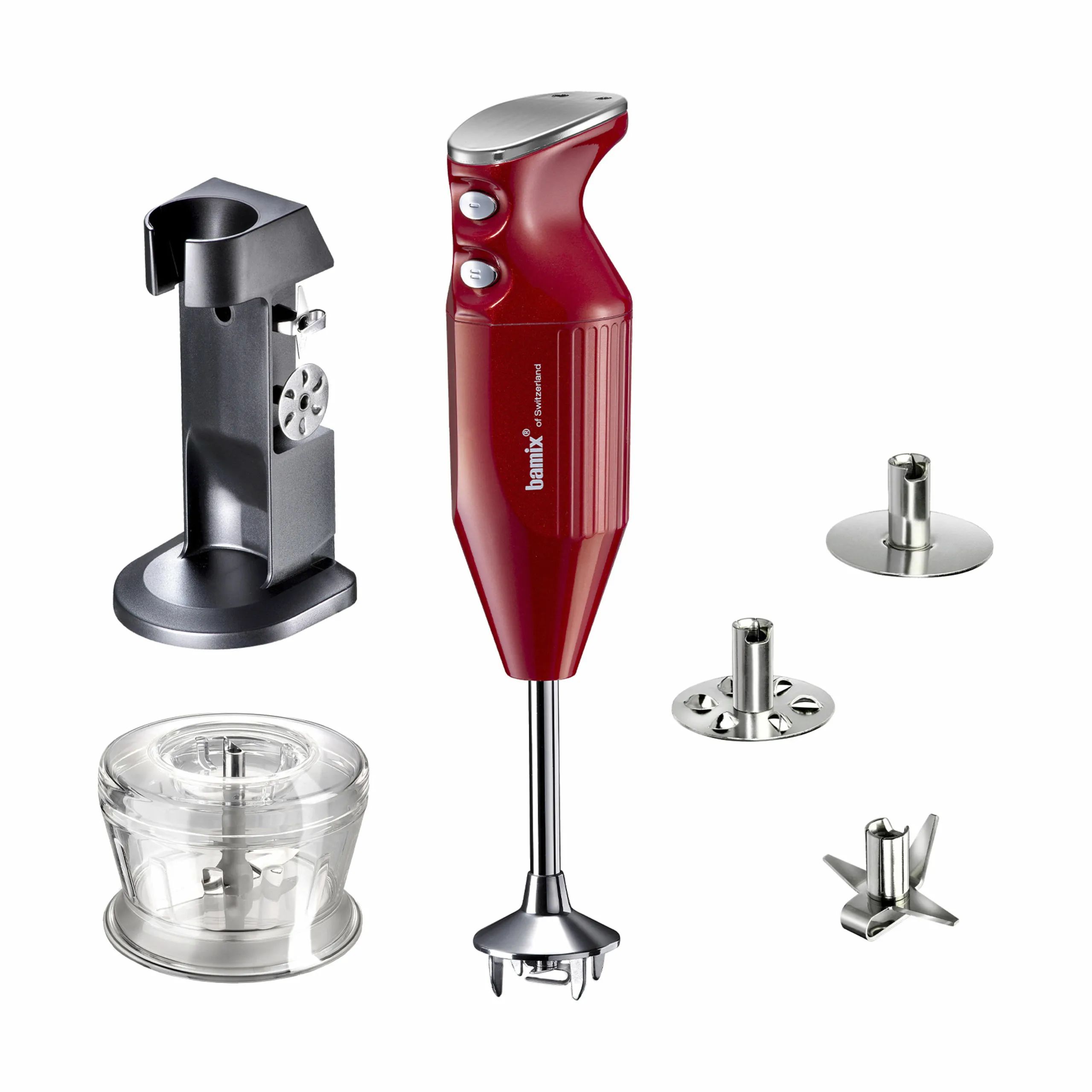 Bamix Stavblendere Deluxe C Stavblender i Rødmetallic, 1