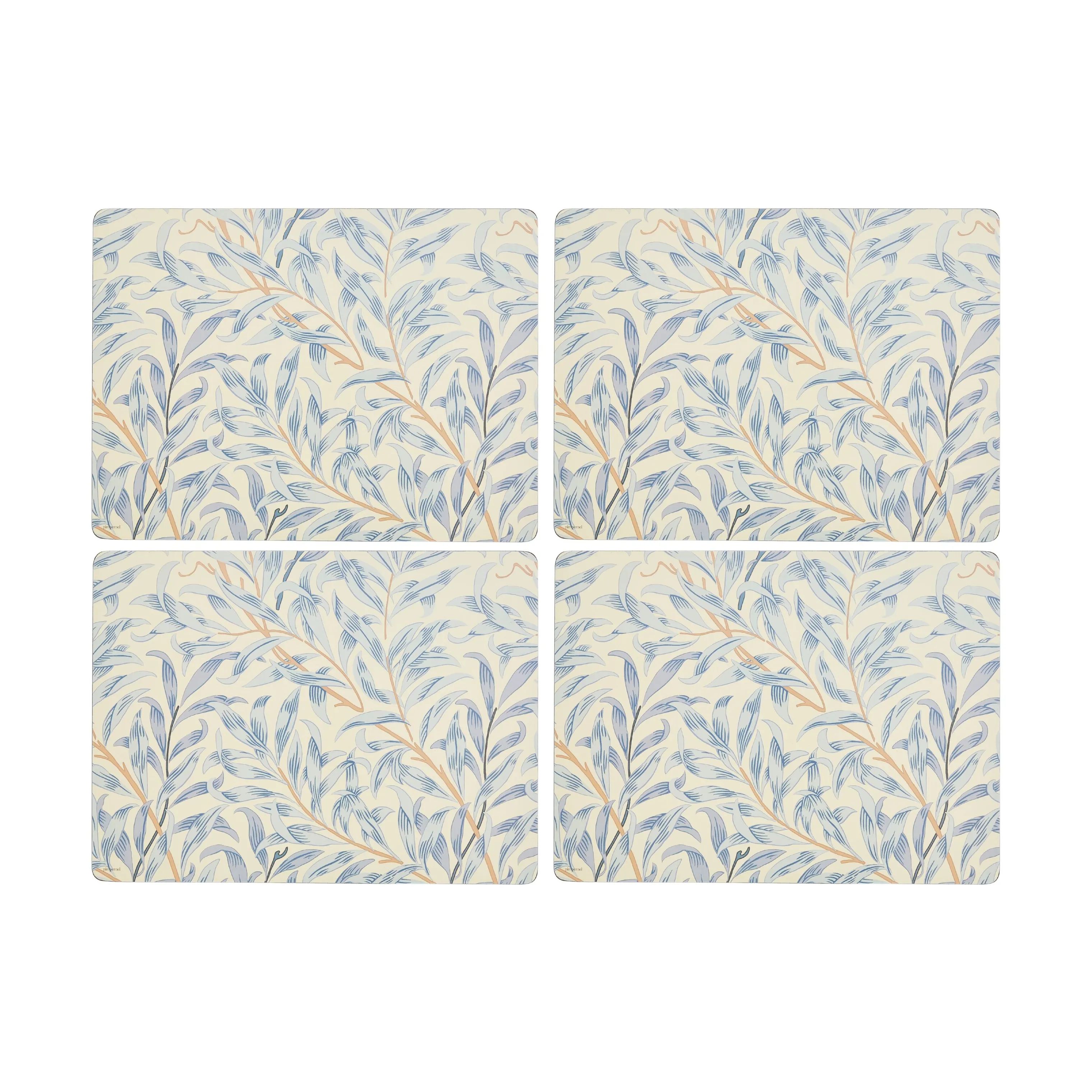 Pimpernel Dækkeservietter Morris & Co Dækkeservietter - 4 stk. i Beige/blå, 1