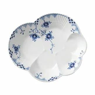 Royal Copenhagen Serveringsfade Blå Elements Fad i Koboltblå/hvid, 19 cm, 1
