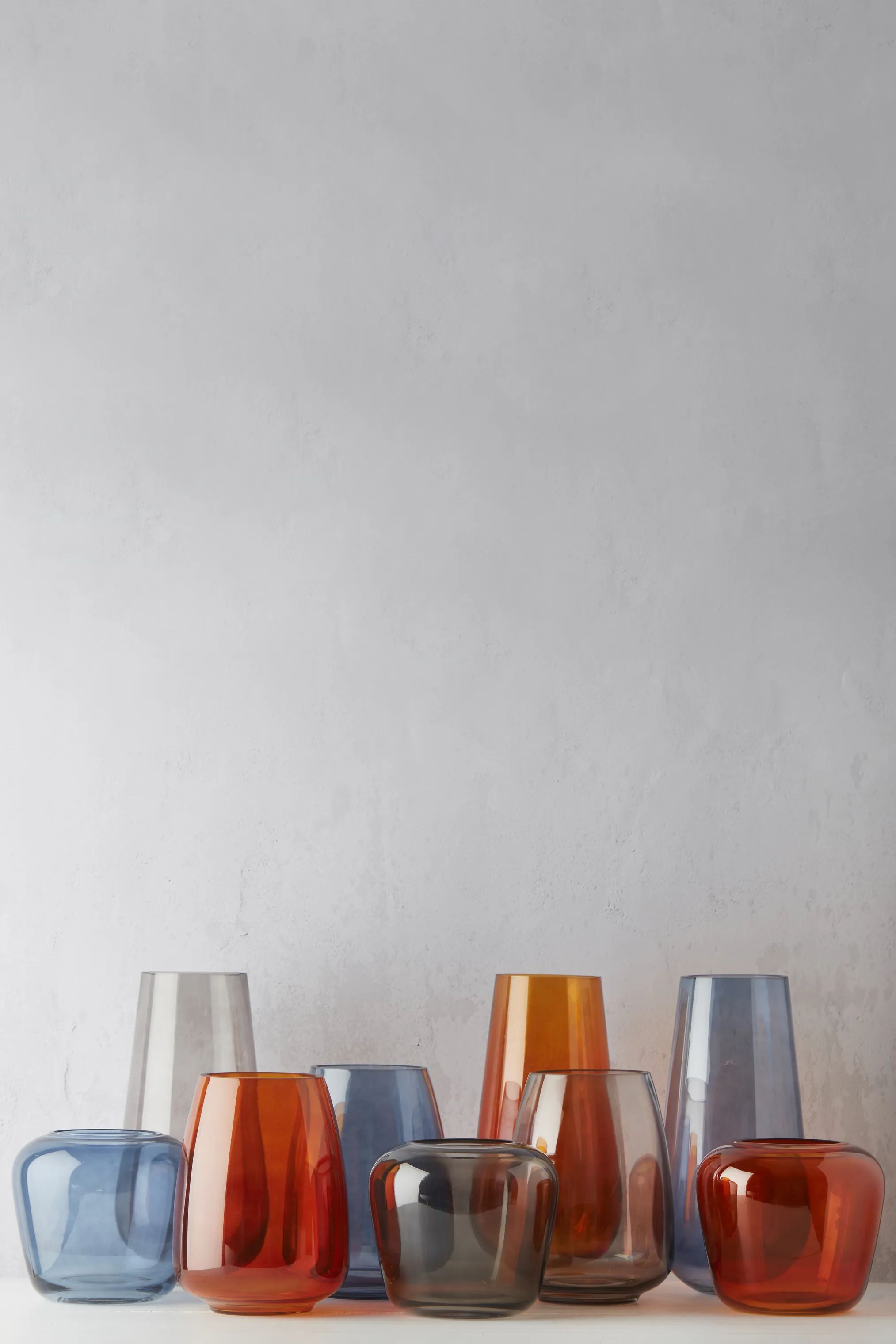 Point Virgule Vaser Vase i Grey, 24,5 cm, 2