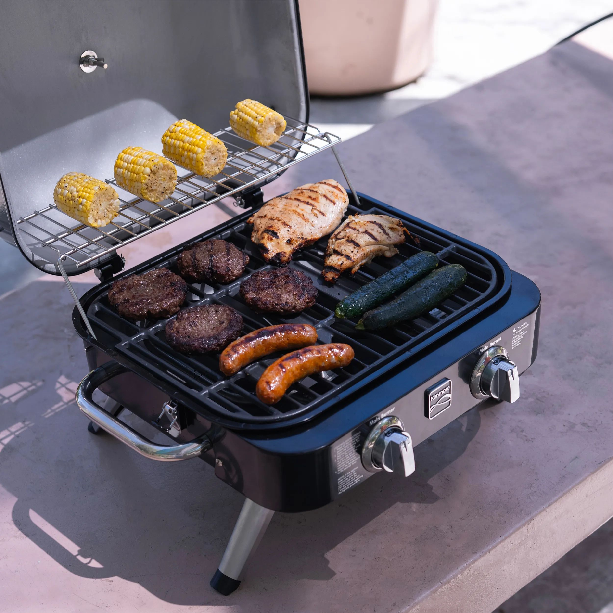 Kenmore Gasgrill Retro Gasgrill i Black, 9