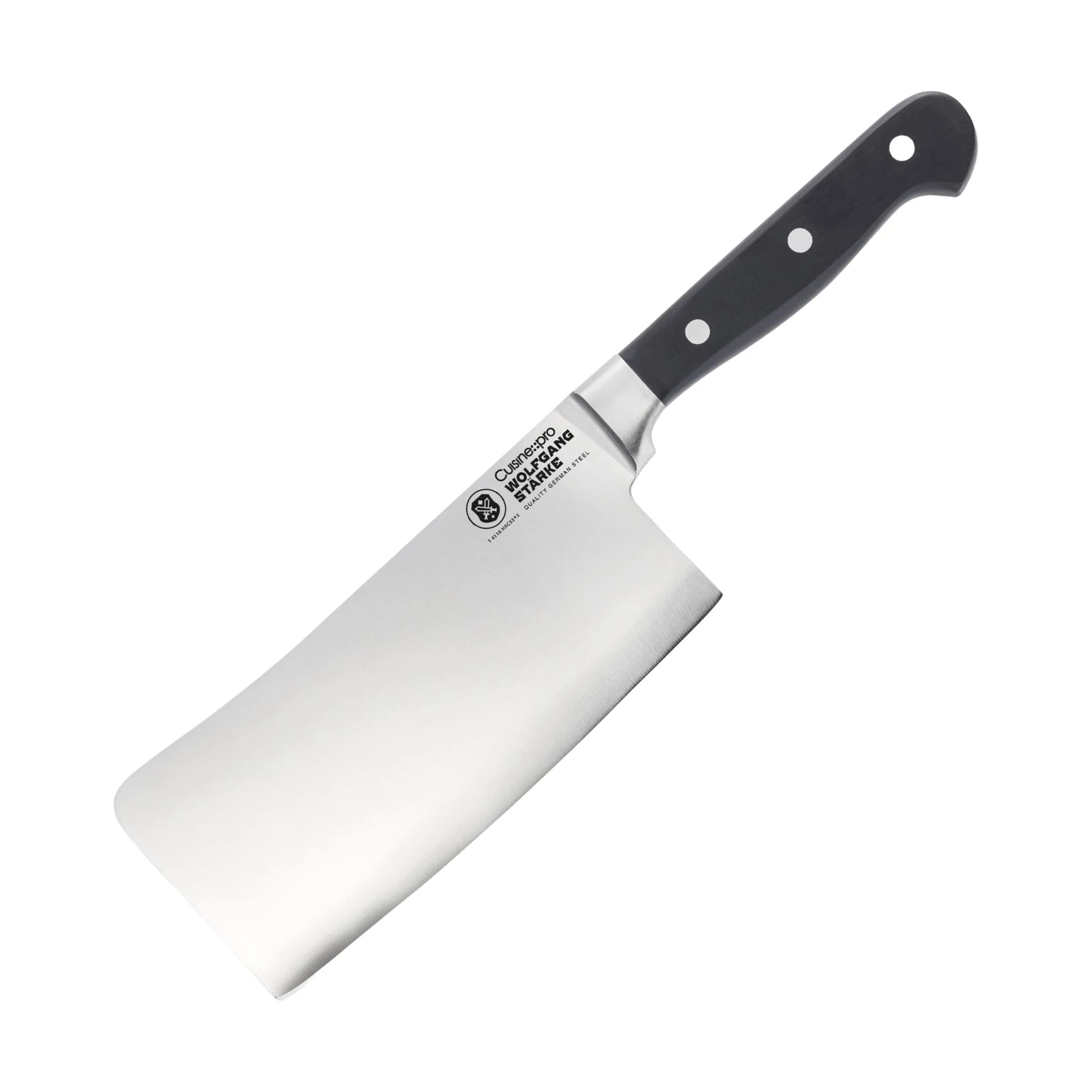 THE CUSTOM CHEF™ Kokkeknive Cuisine::pro® WOLFGANG
STARKE™ Cuisine::pro WOLFGANG STARKE™ Kødøkse i Sølvfarvet/sort, 1