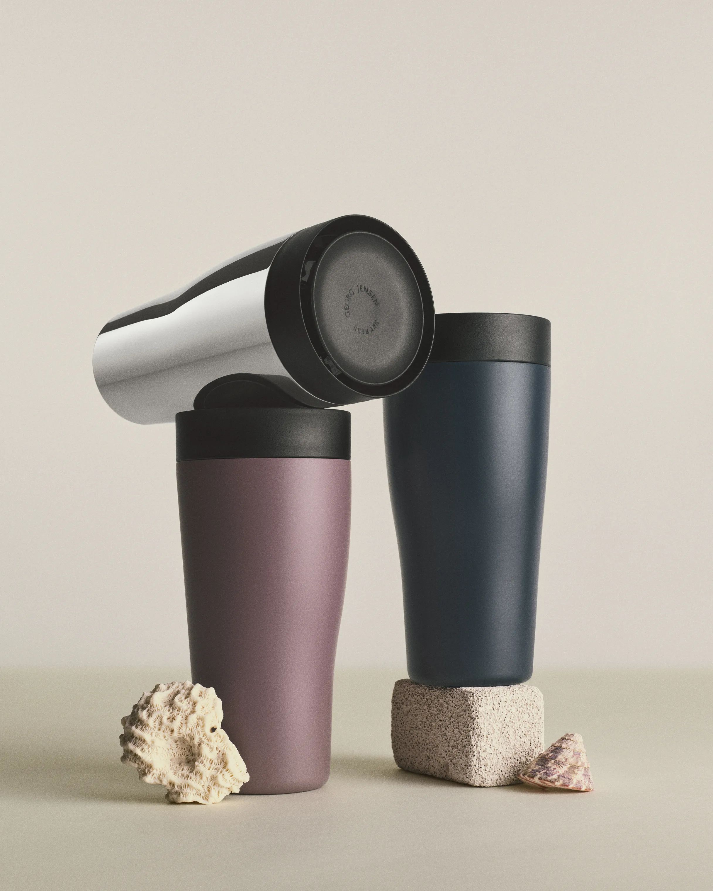 Georg Jensen To go kopper Sky Termokrus i Blå, 2