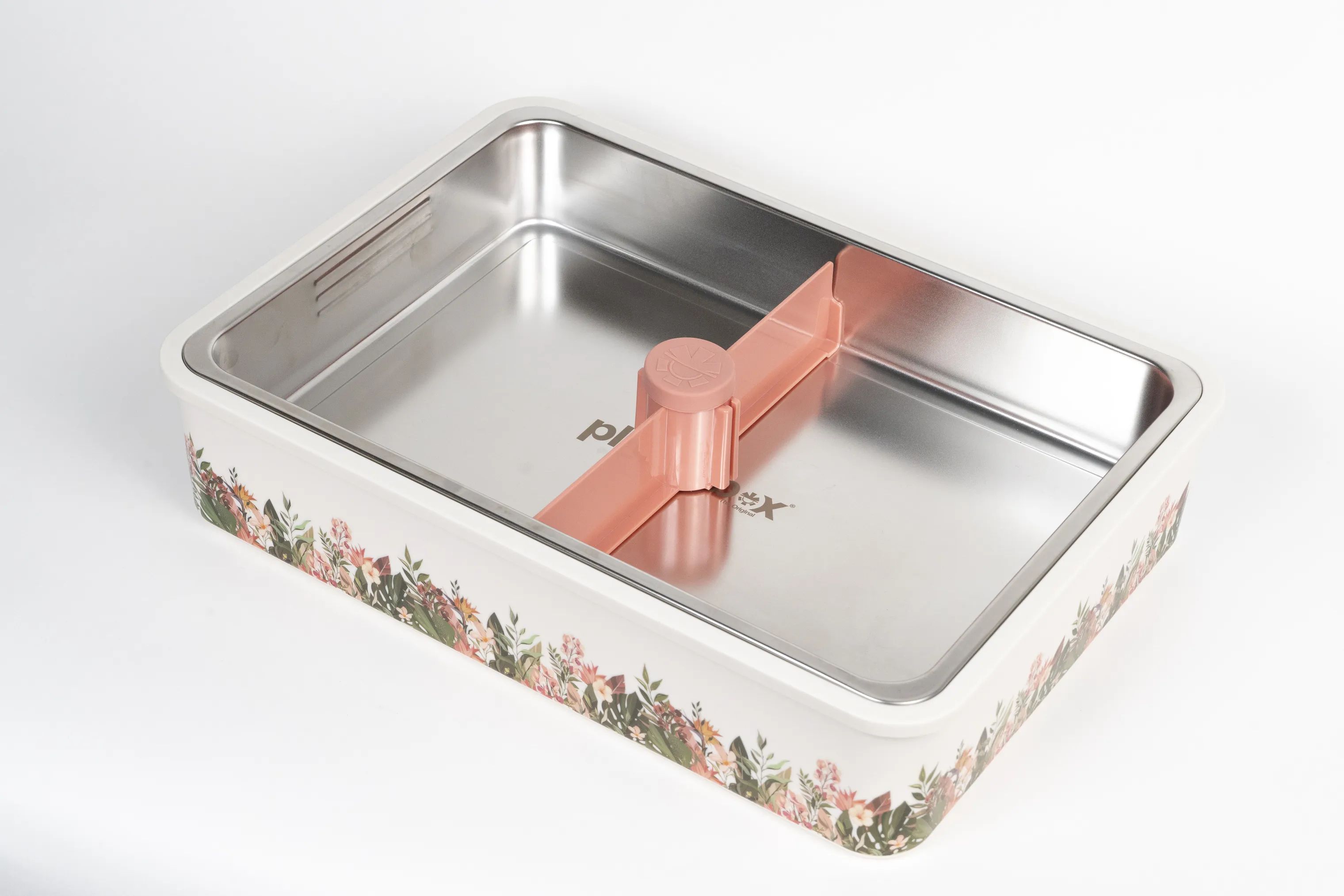 Platterbox Opbevaringsbokse Snack Box Tilbehørssæt - 21 dele i Hvid/Blomster, 2