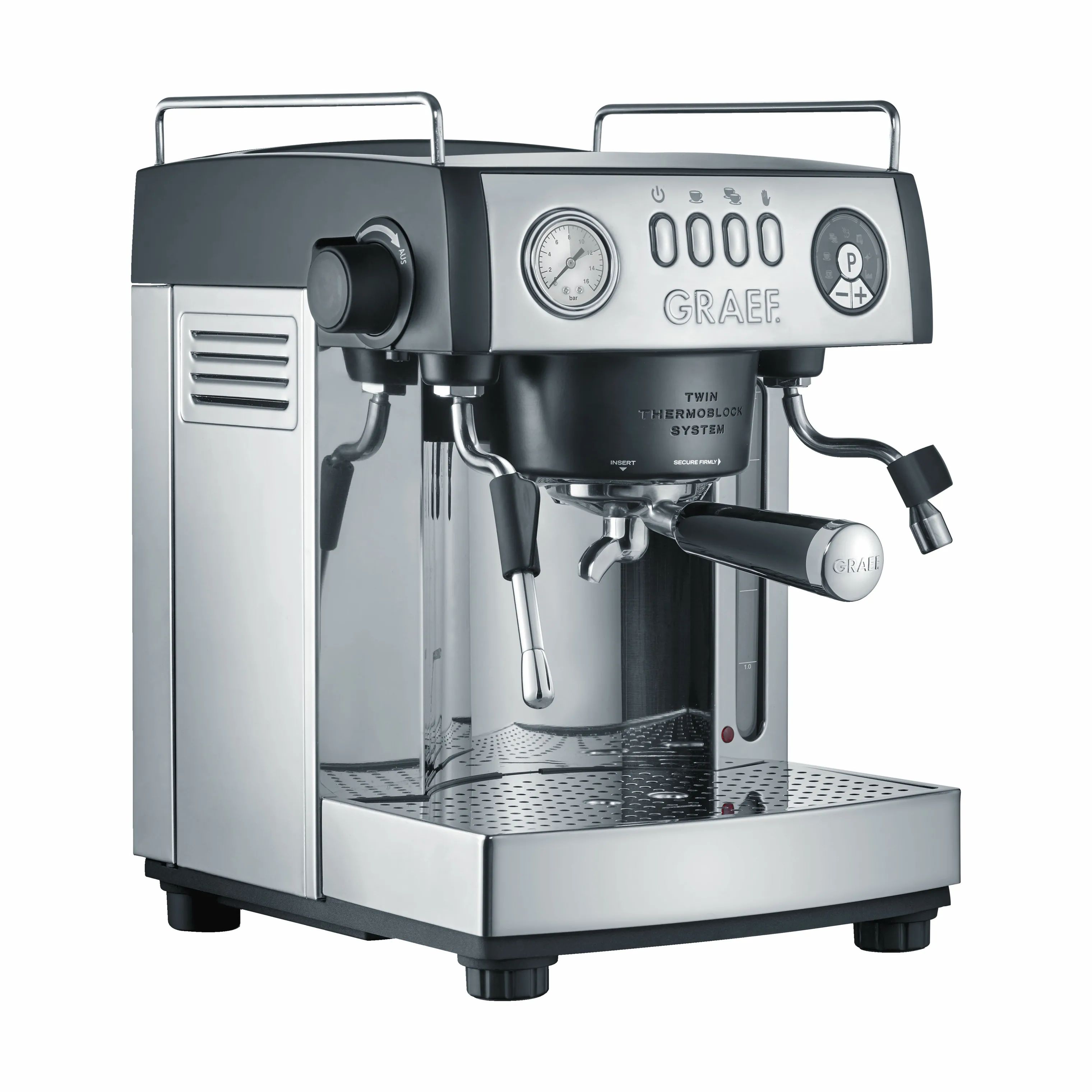 Graef Espressomaskiner Espressomaskine GRES902EU i Stål/Sort, 1