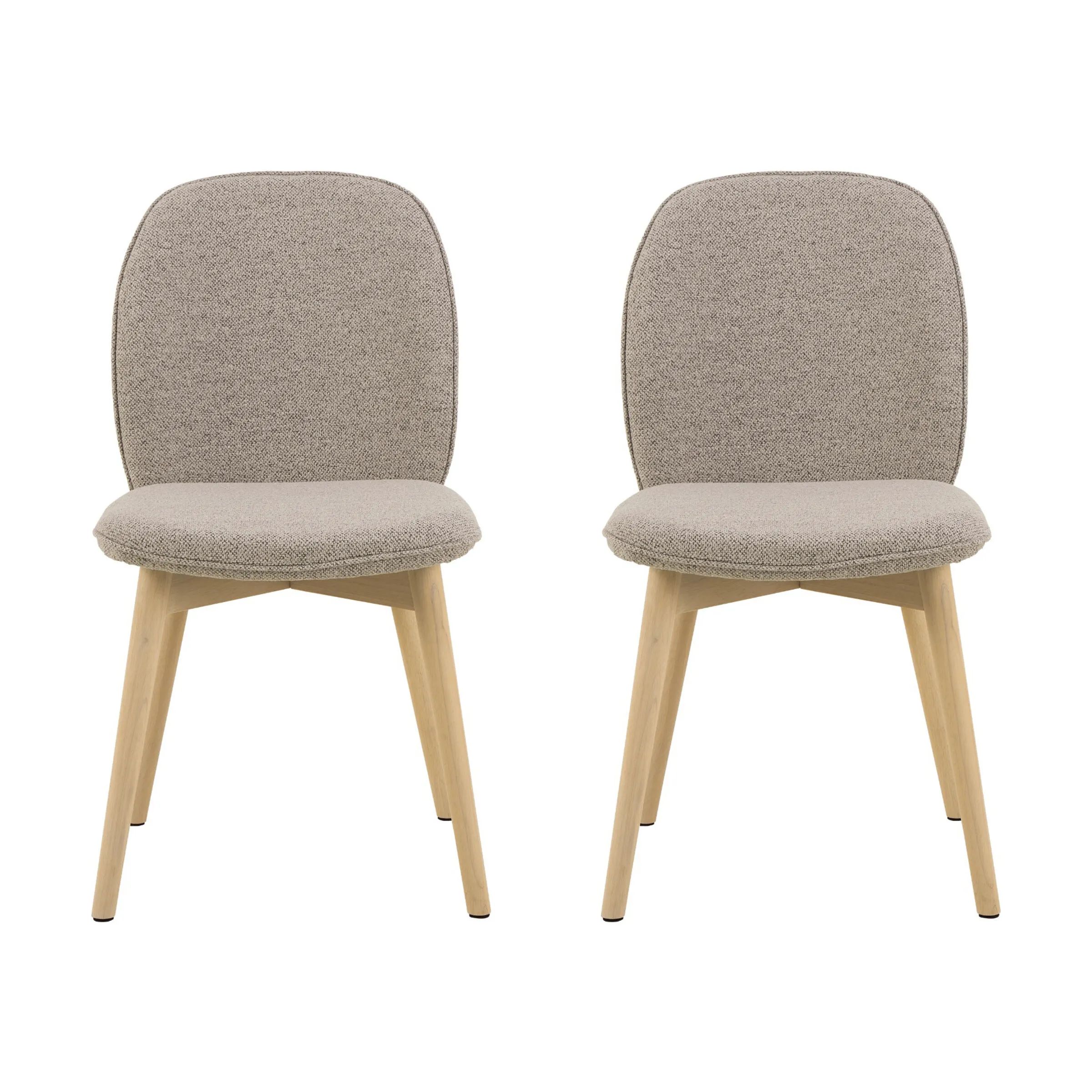 CASA Living Spisebordsstole Cindy Spisebordsstol - 2 stk i Beige/hvidpigmenteret, 1